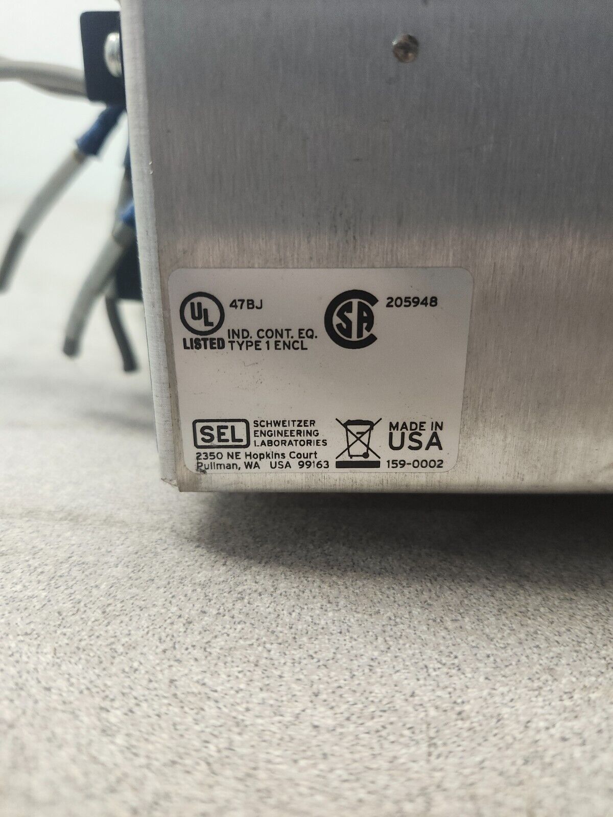 USED Schweitzer Overcurrent Reclosing Relay SEL-551C