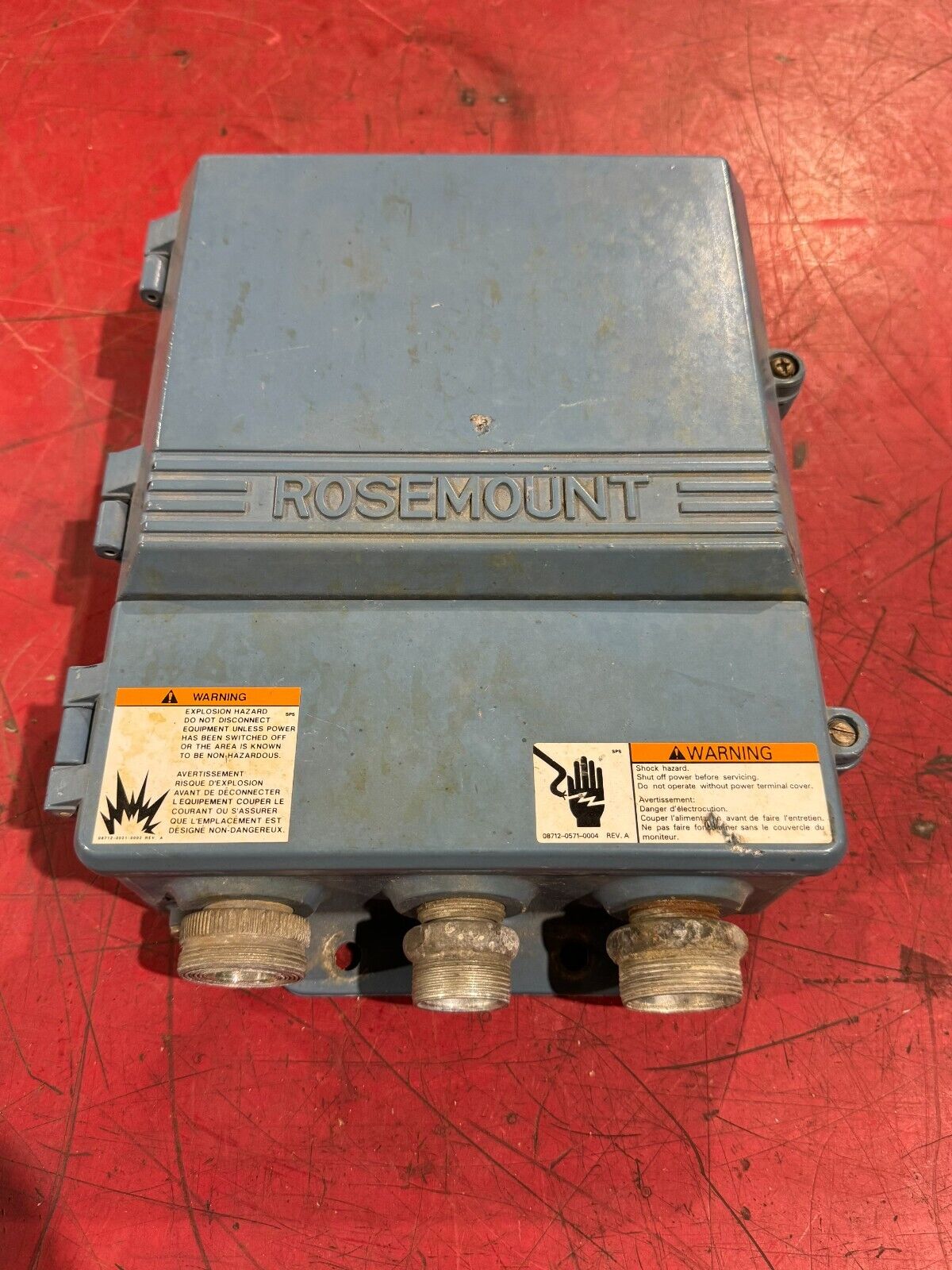 USED ROSEMOUNT MAGNETIC FLOW TRANSMITTER 8712C F12N0F0235