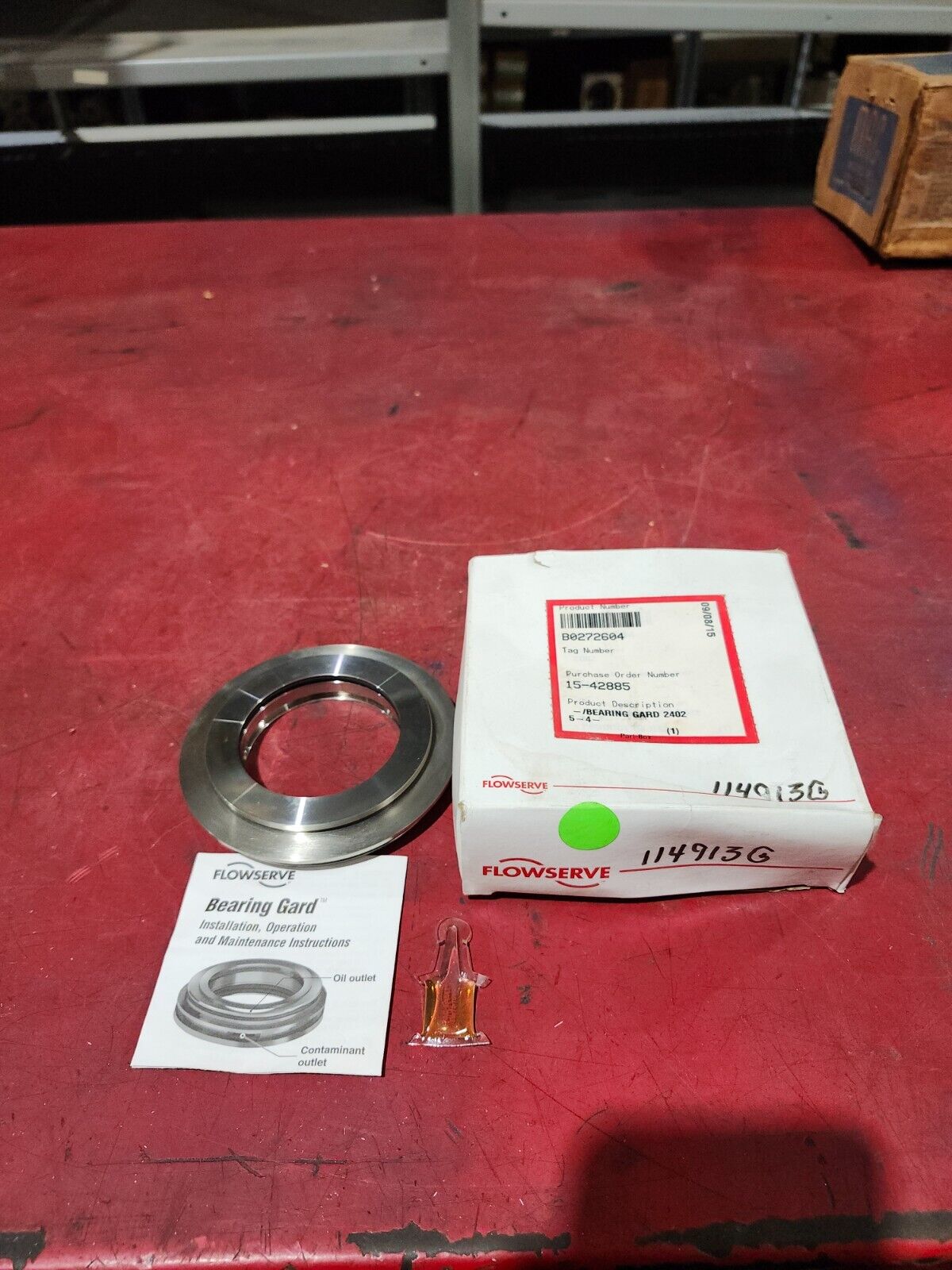 NEW IN BOX FLOWSERVE BEARING GARD 2402-5-4 B0272604