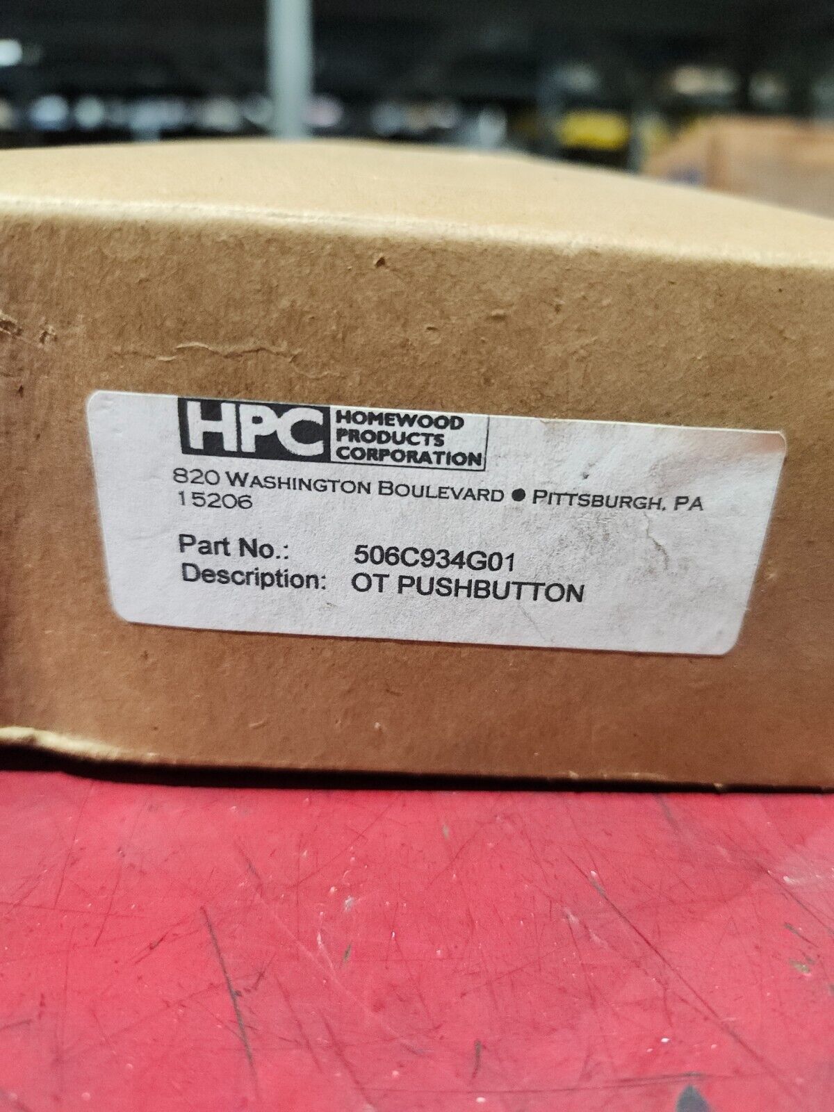 NEW IN BOX HPC OT PUSHBUTTON 506C934G01