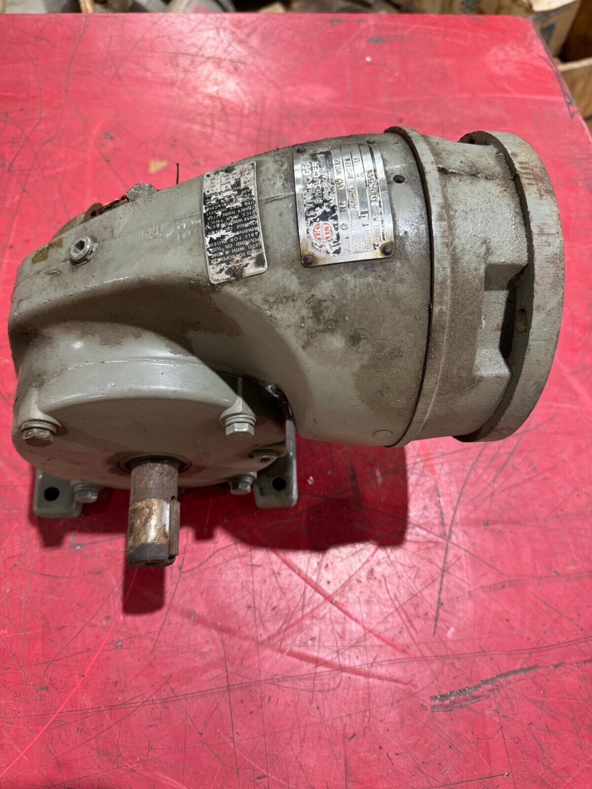 USED U.S. MOTORS SPEED REDUCER FRAME 6 TYPE GW 17.6 RATIO GEAR X193900