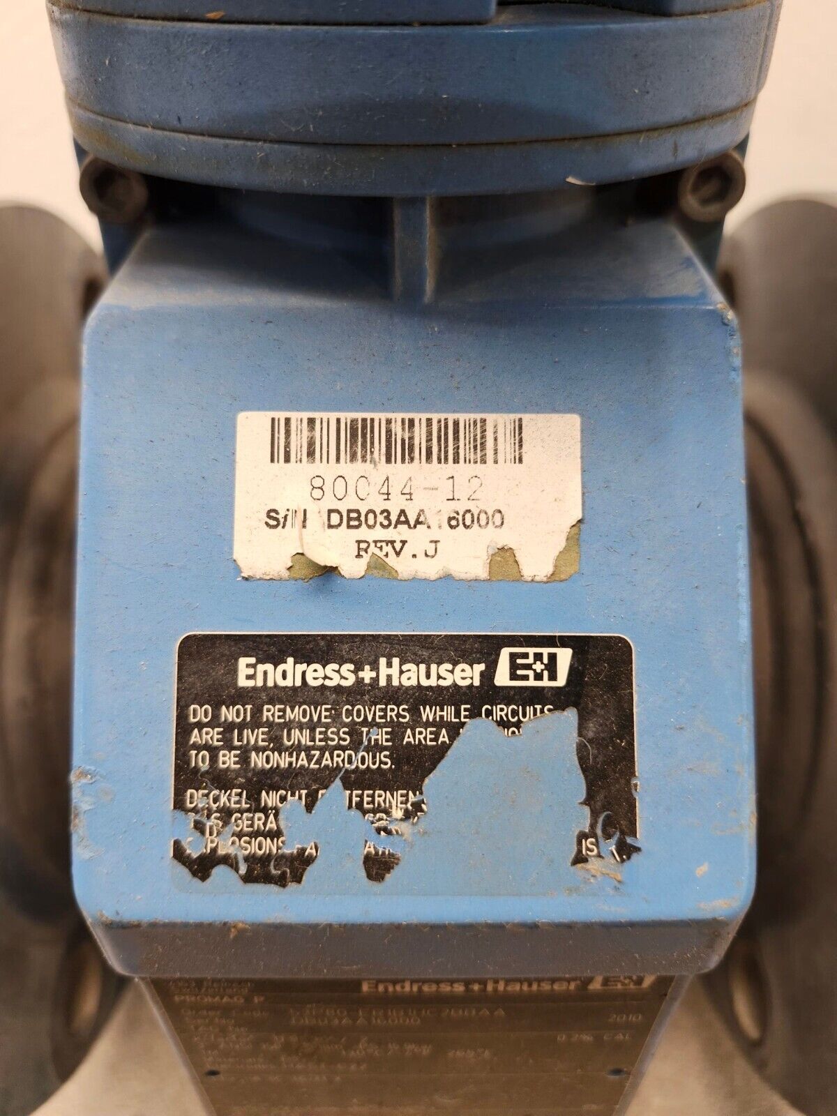 USED ENDRESS+HAUSER FLOWMETER 3” 150 PROMAG P