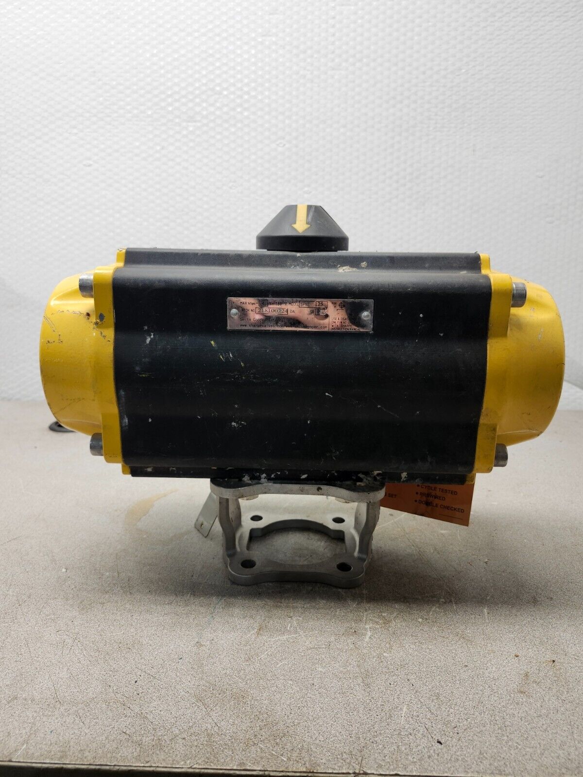 USED SHARPE PNEUMATIC ACTUATOR SPNI 125 218100224S