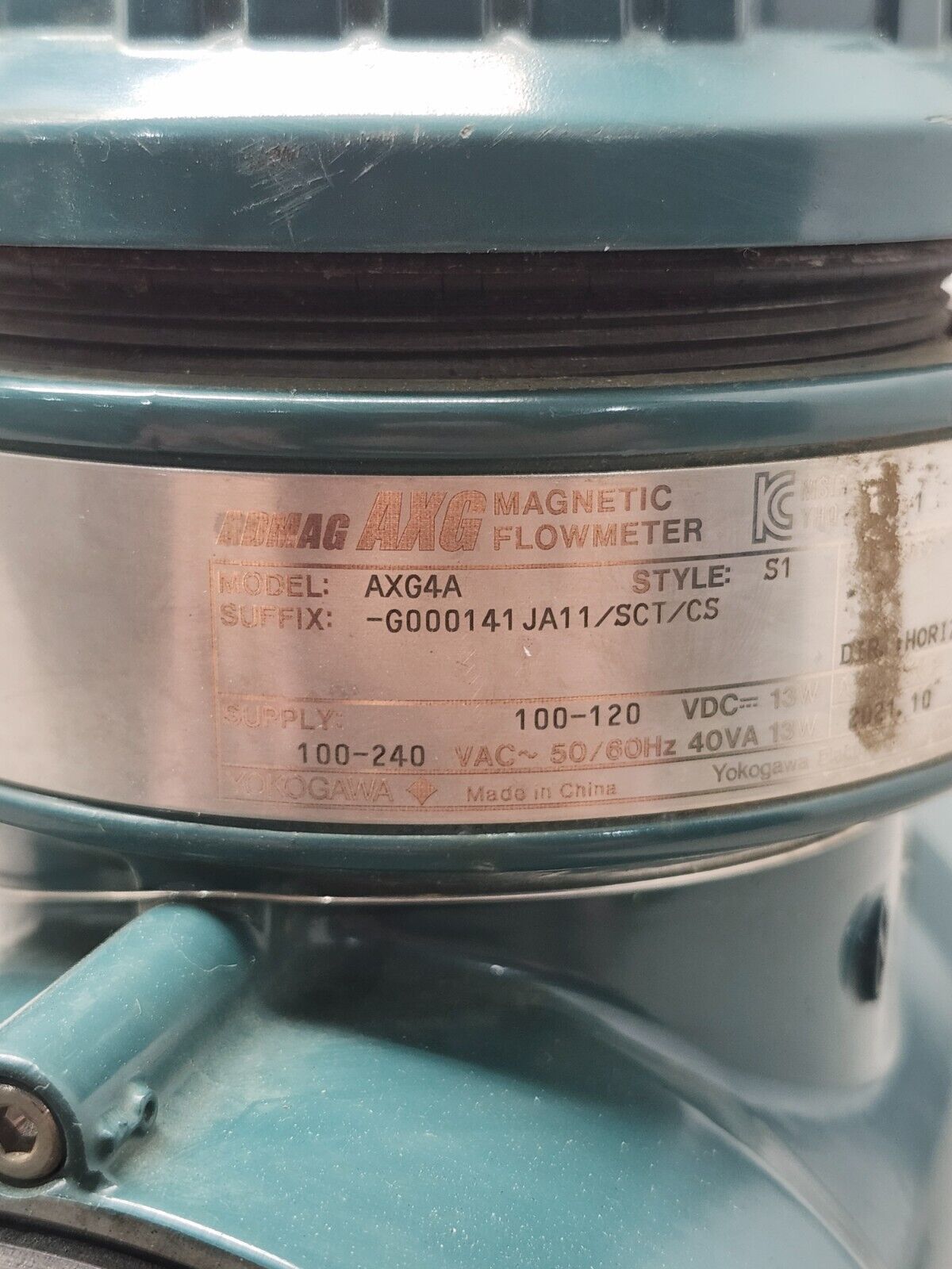 USED AXG MAGNETIC FLOWMETER AXG4A G000141JA11/SCT/CS