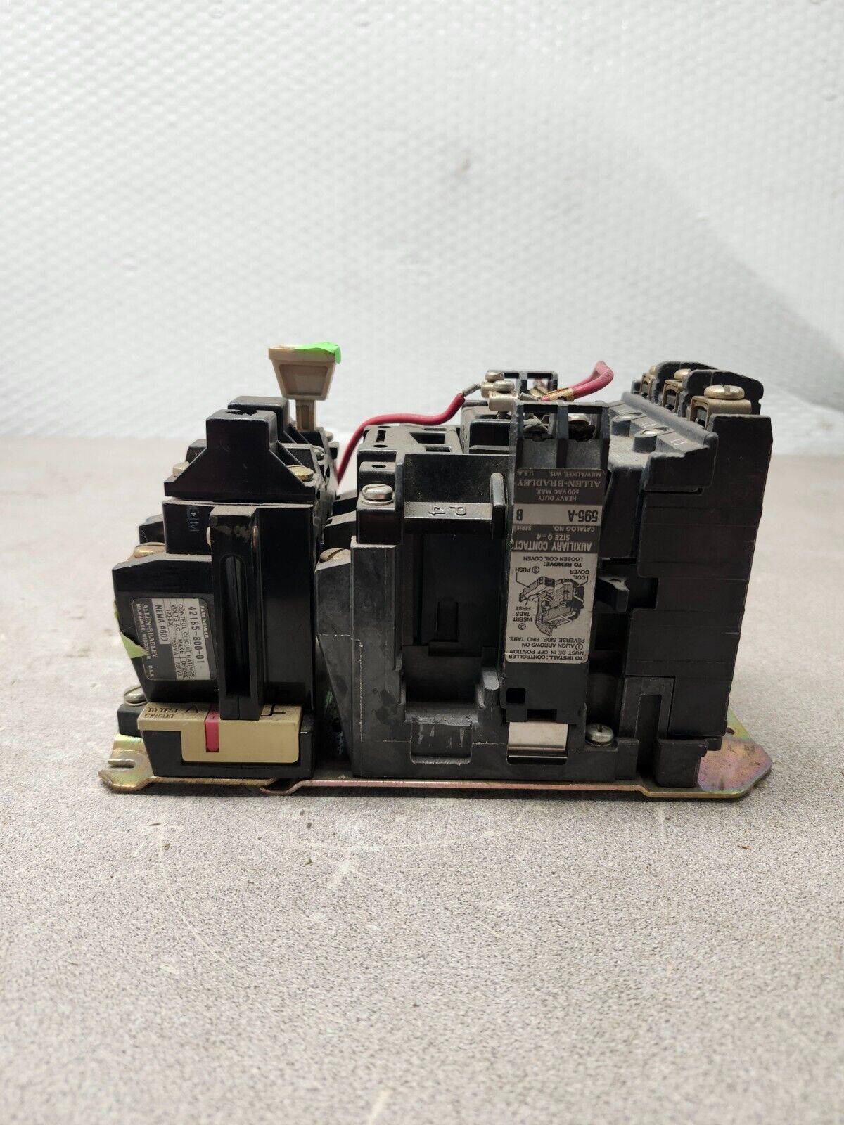 USED ALLEN BRADLY 3 Pole starter 27 Amps, 600VAC, 508-BOD SER B