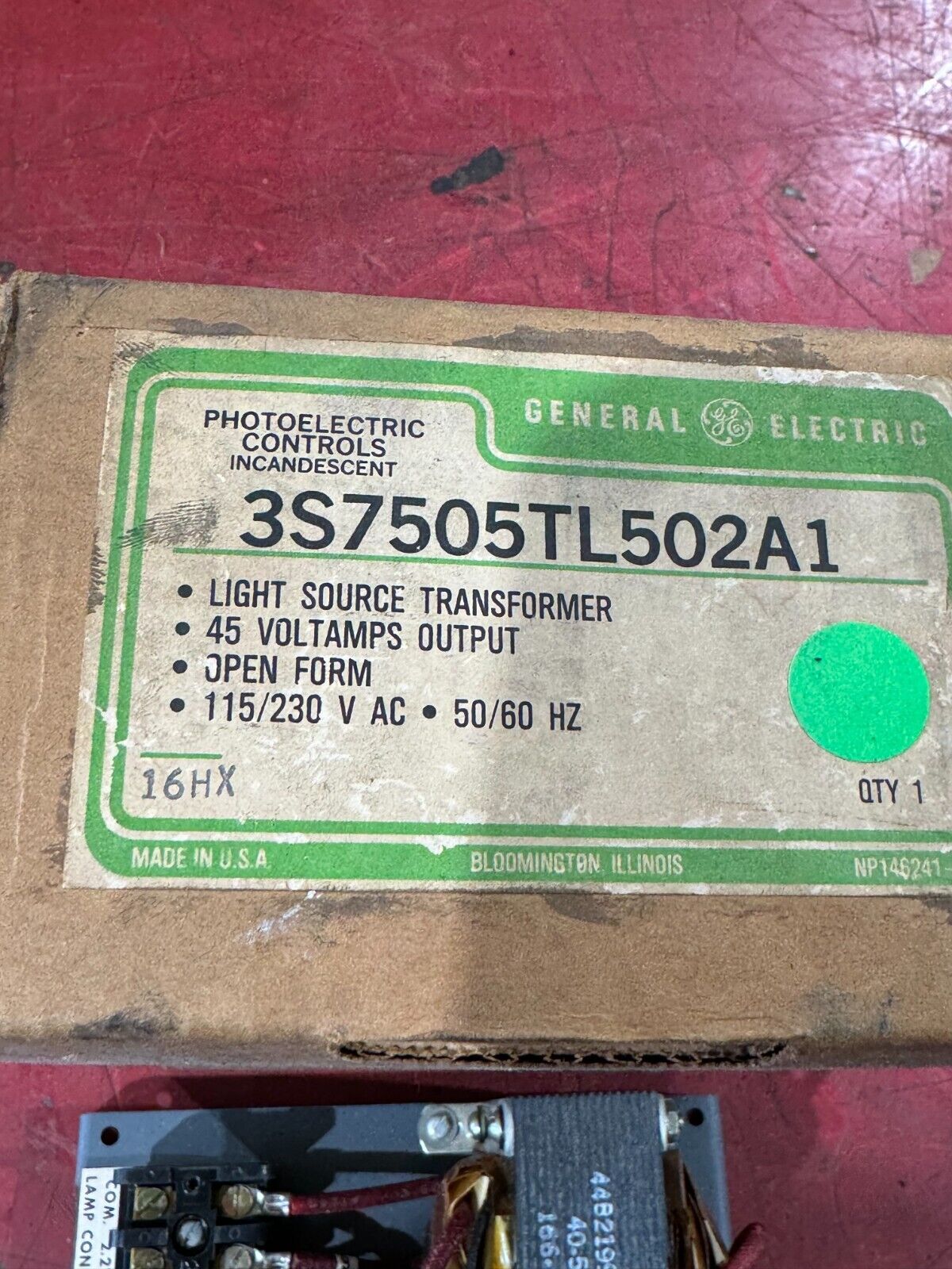 NEW GENERAL ELECTRIC LIGHT SOURCE TRANSFORMER 3S7505TL502A1