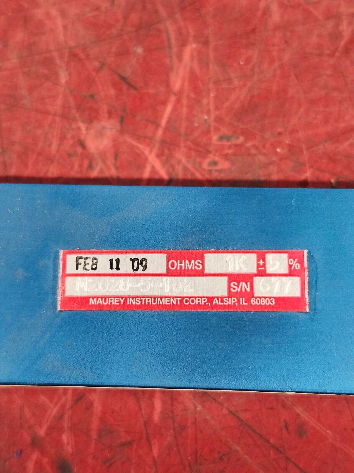 NEW NO BOX MAUREY LINEAR MOTION POTENTIOMETER M2028-5-102