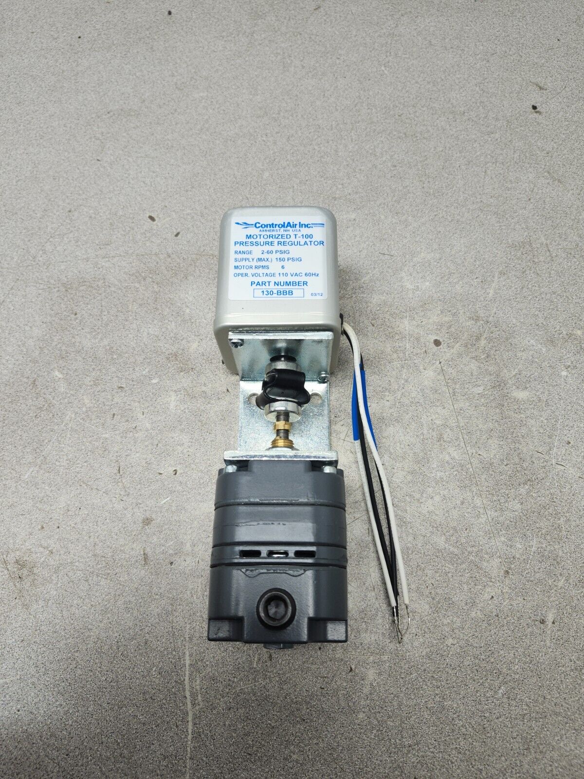 NEW IN BOX CONTROLAIR INC AIR PRESSURE REGULATOR  2-60PSI 1/4'' 130BBB