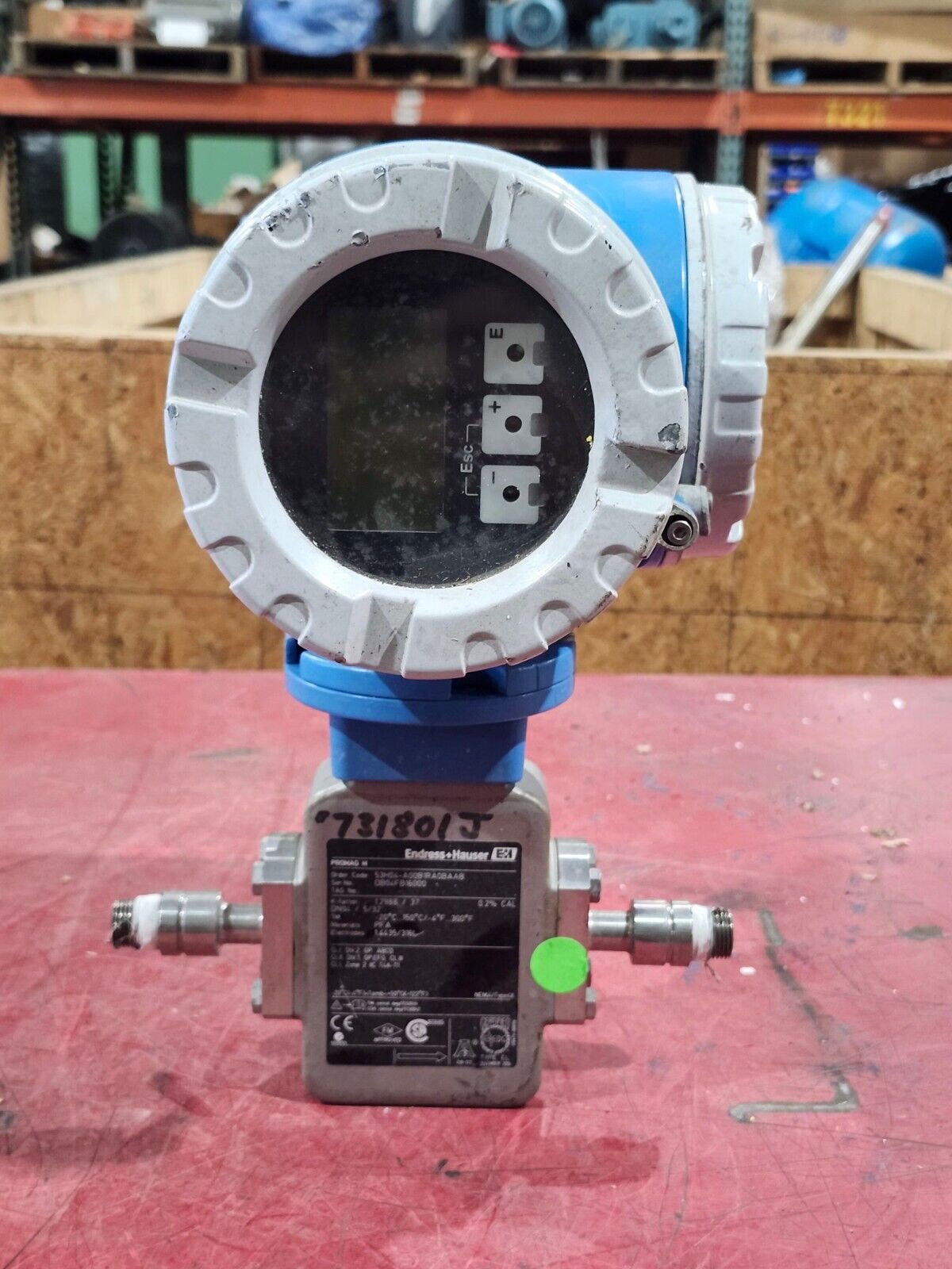 USED ENDRESS + HAUSER FLOW METER 53H04-A00B1RA0BAAB DB04FB16000