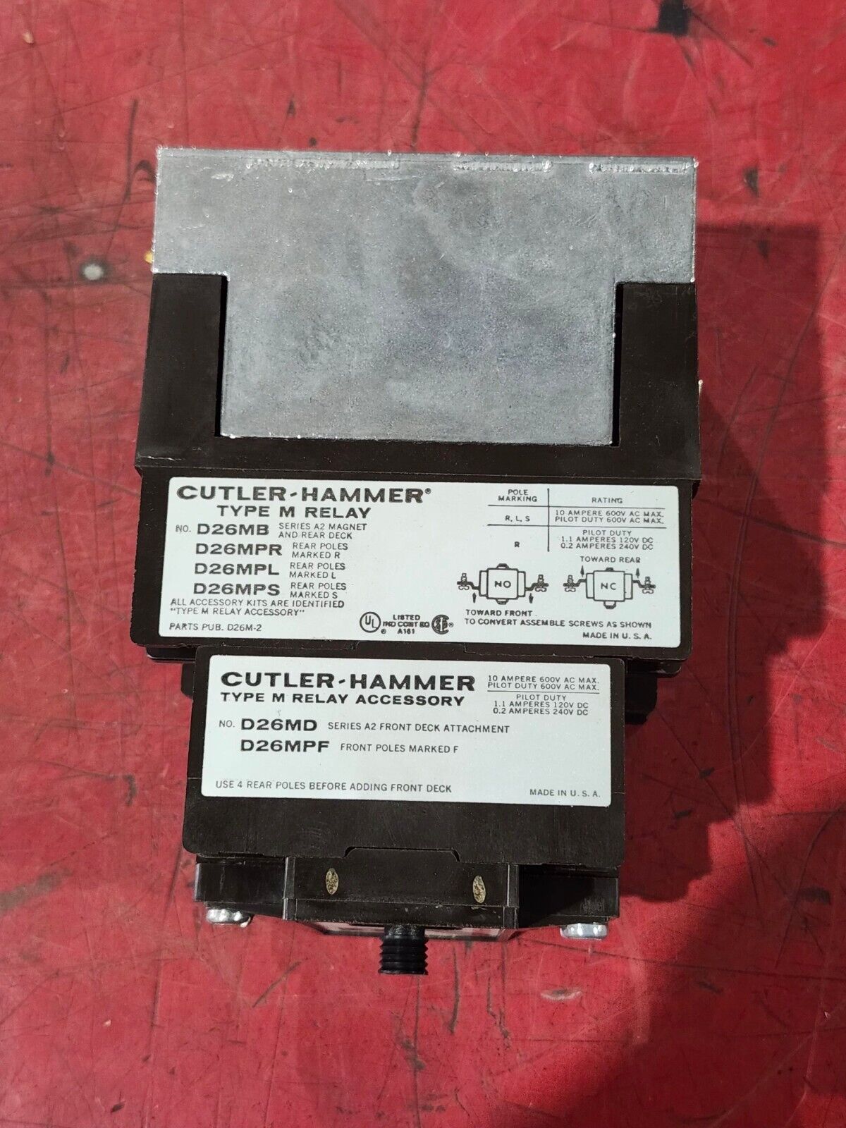 NEW IN PACKAGE CUTLER HAMMER TYPE M RELAY D26MRD40T1