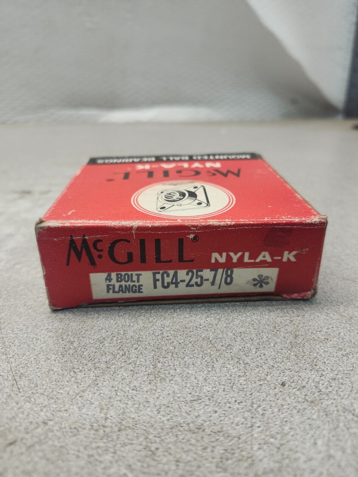 NEW IN BOX LOT OF 4 McGill 4-Bolt Flanged Bearing FC4-25-7/8''