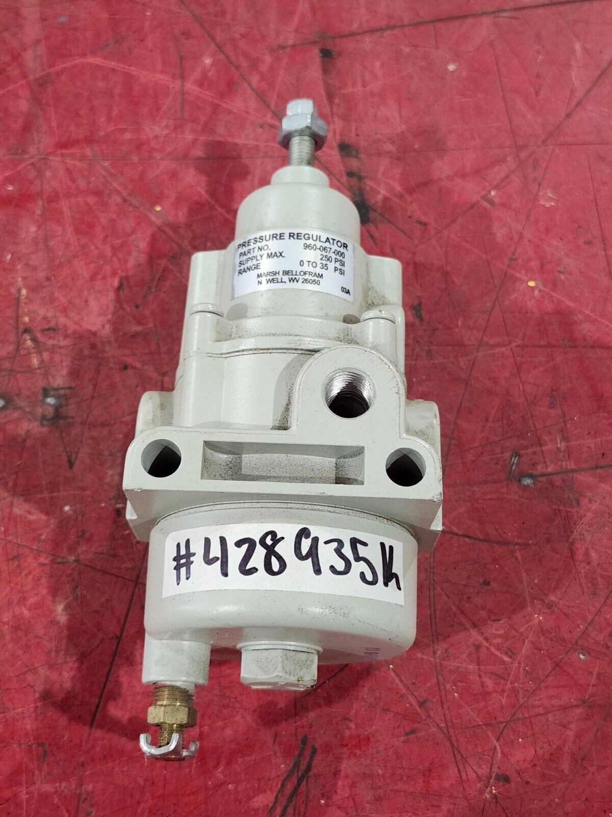 USED MARSH BELLOFRAM PRESSURE REGULATOR 960-067-000