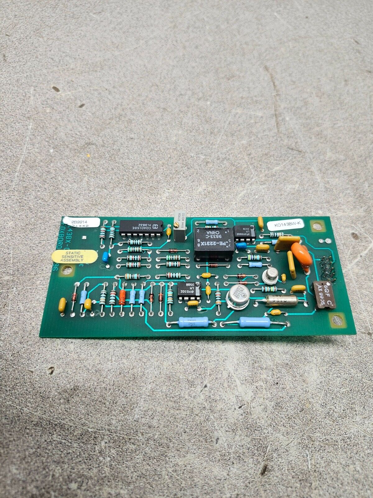 NEW IN BAG FOXBORO 1996 K0143X-0E CIRCUIT BOARD