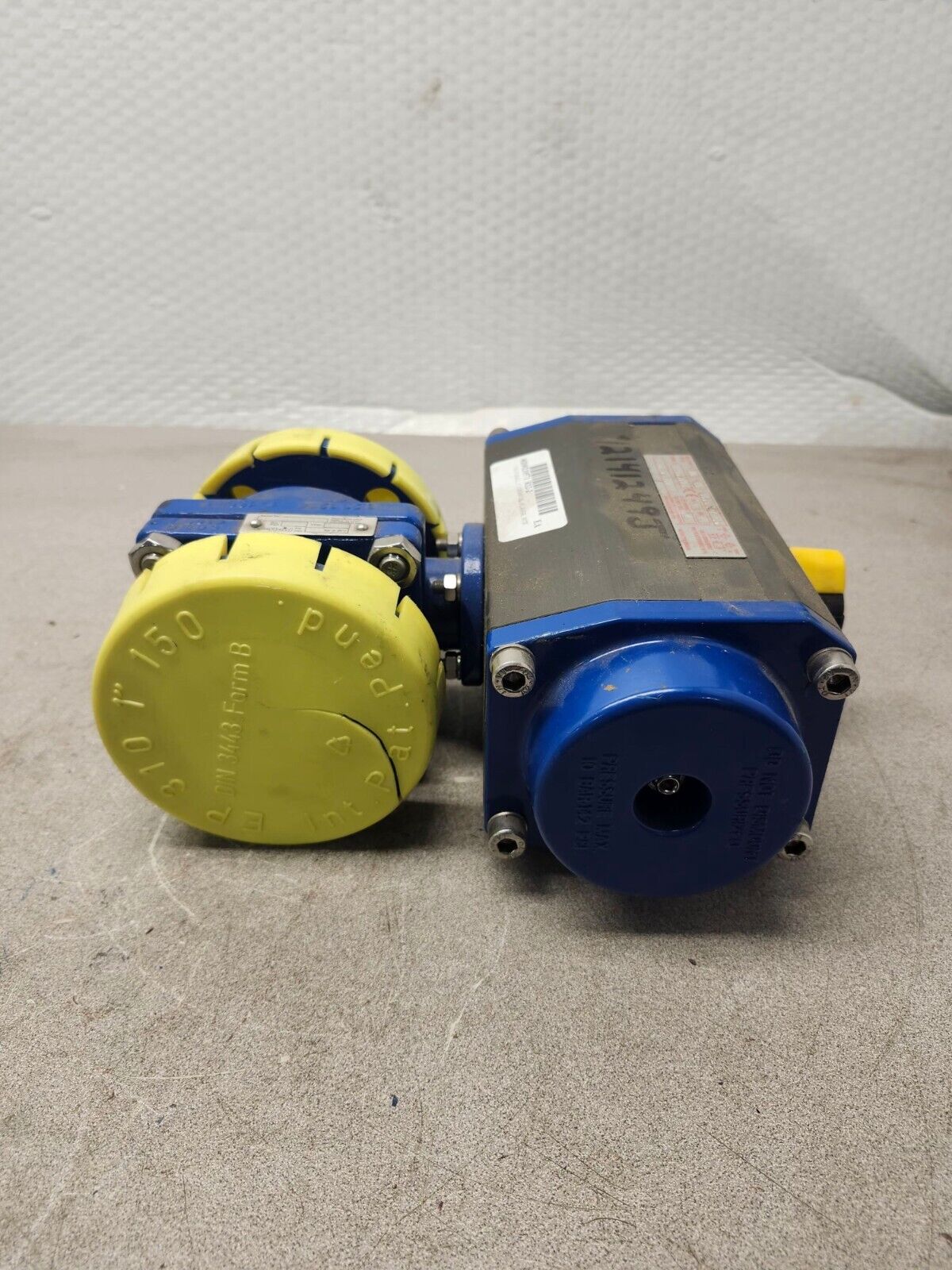 NEW SWISSFLUID ACTUATOR BALL VALVE 1'' CHEMICAL,FLANGE,WCB 085 F5/7 H14