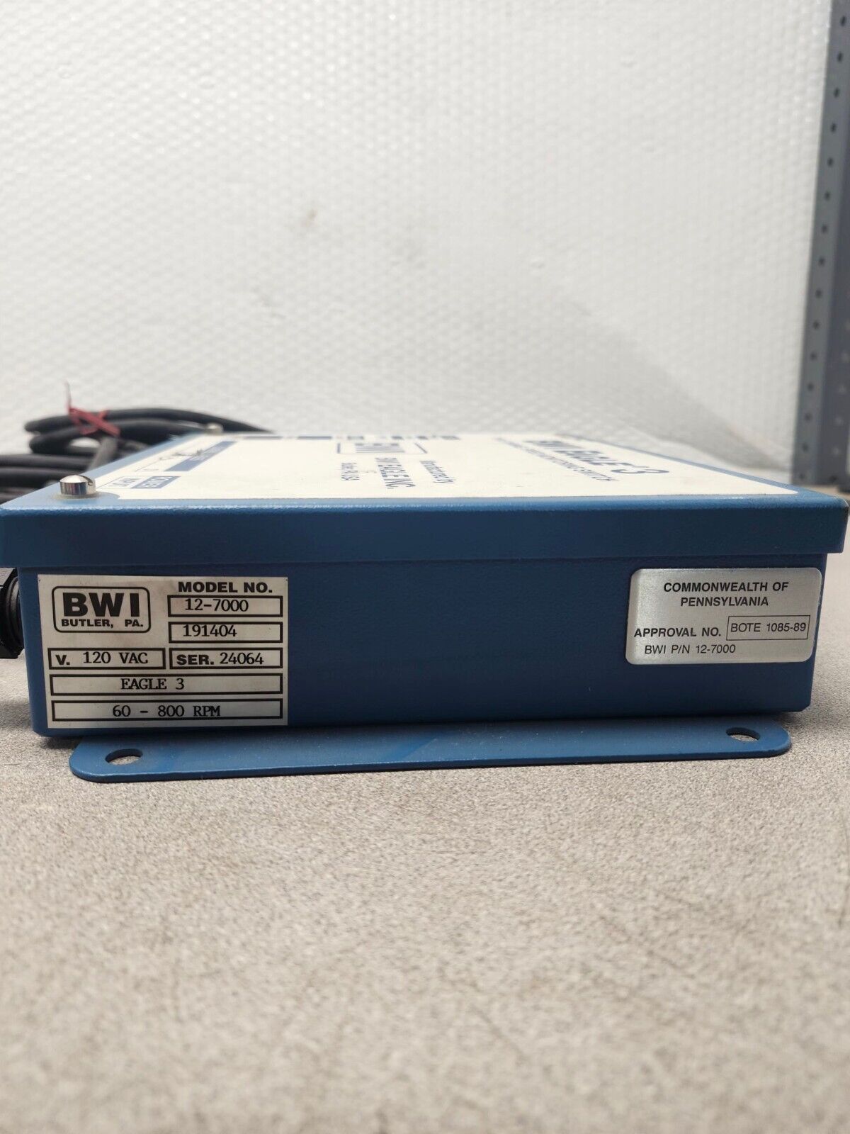 USED BWI EAGLE 3 SPEED SWITCH 12-7000 191404 24064