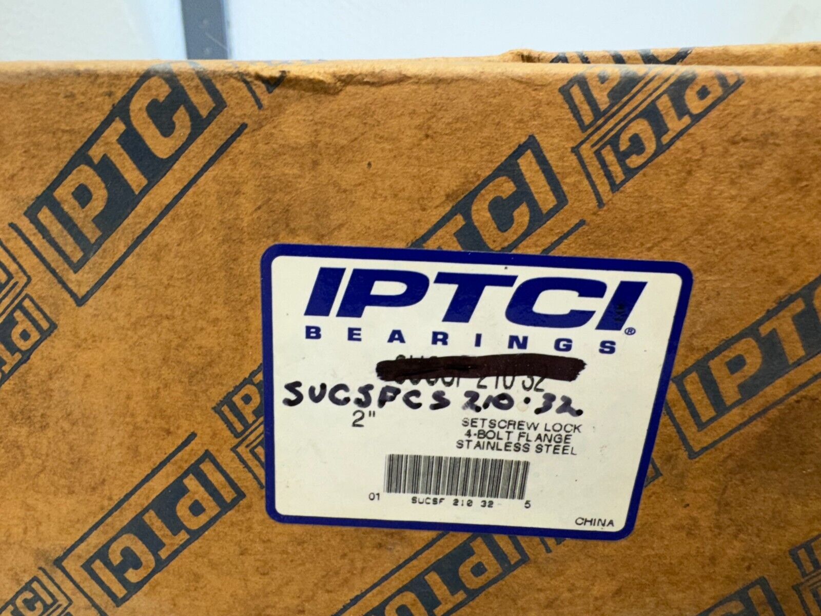 NEW IPTCI 4-BOLT PILOTED FLANGE BEARING 2" BORE SUCSFCS-210-32