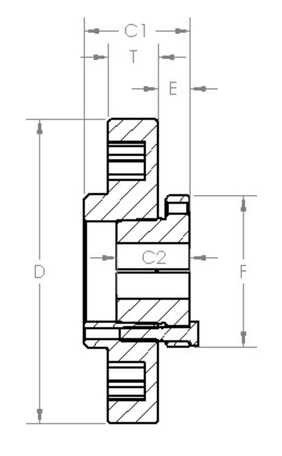 FACTORY NEW - MASTERDRIVE TYPE B FLEX COUPLING HUB 14B