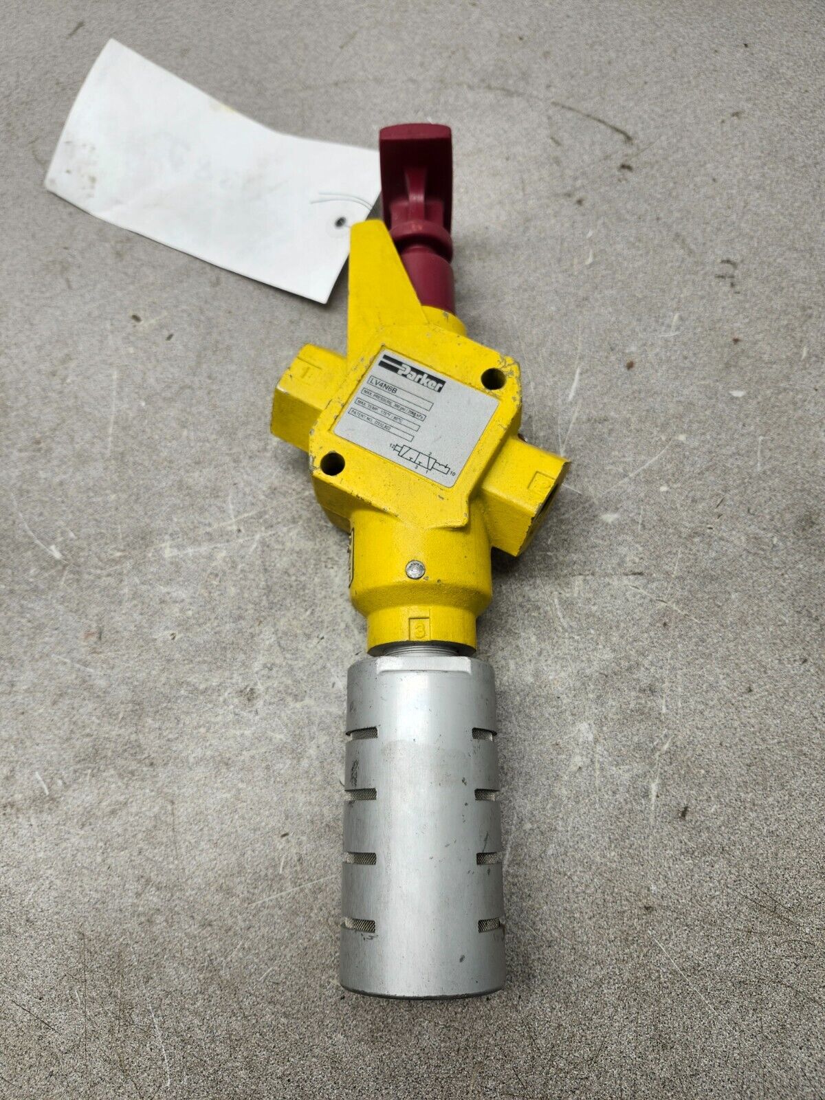 USED PARKER Pneumatic Lockout Valve LV4N6B