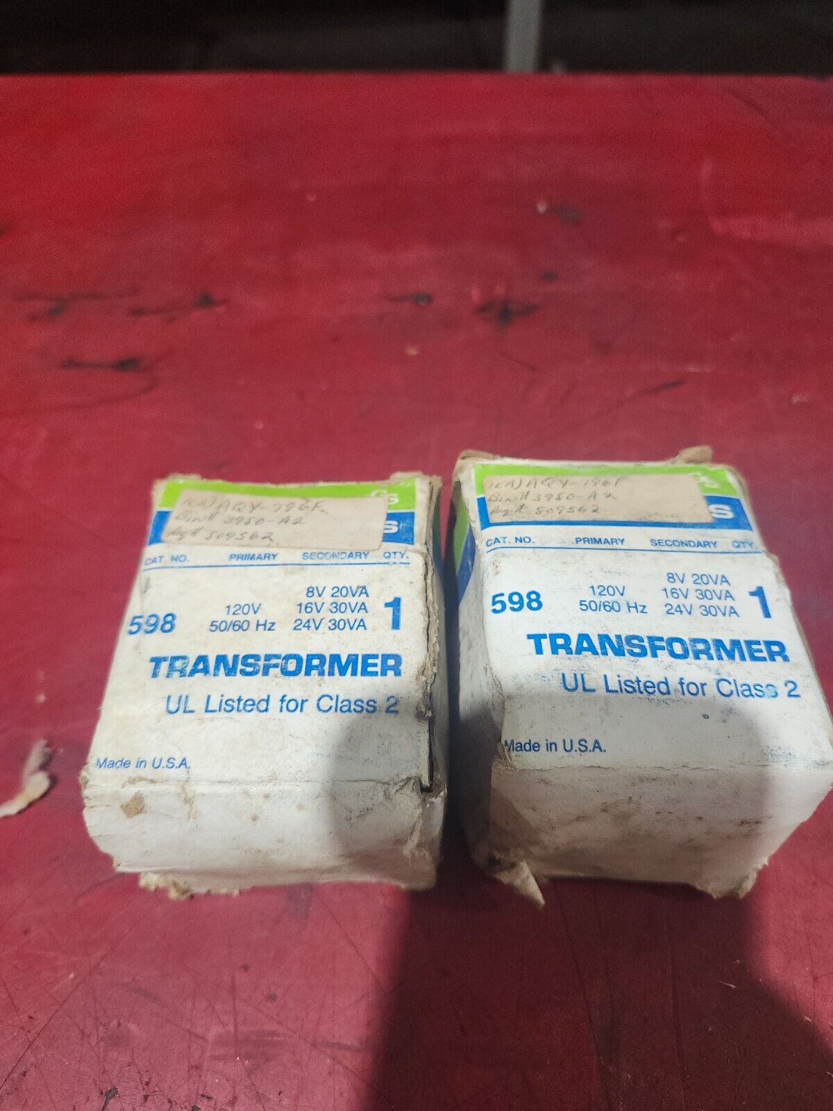 NEW IN BOX LOT OF 2 Edwards Transformer 120V 50/60HZ 598