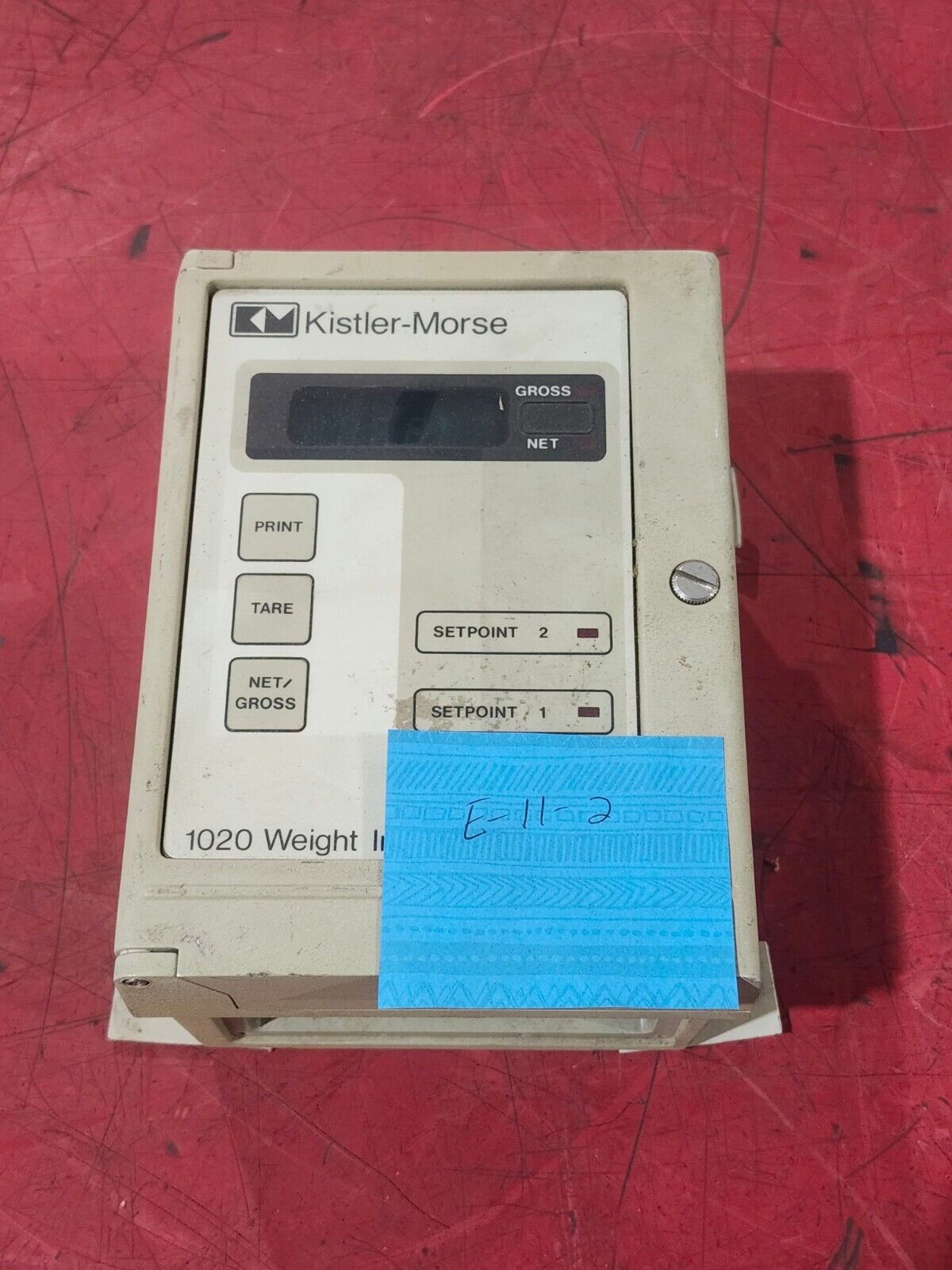 USED KISTLER-MORSE WEIGHT INDICATOR 1350-6A5-02 MODEL 1020