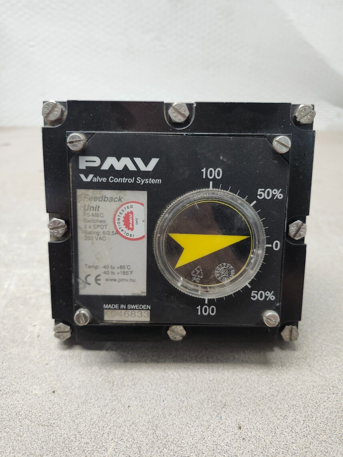 USED PMW VALVE CONTROL SYSTEM F5EX-MEC