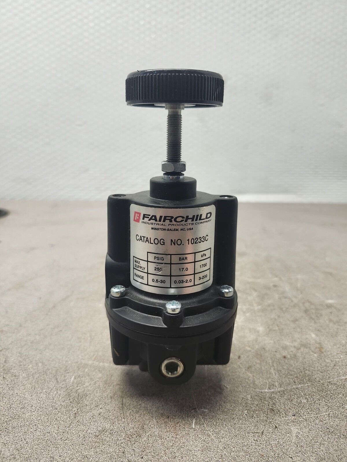 NEW NO BOX FAIRCHILD VALVE 10233C