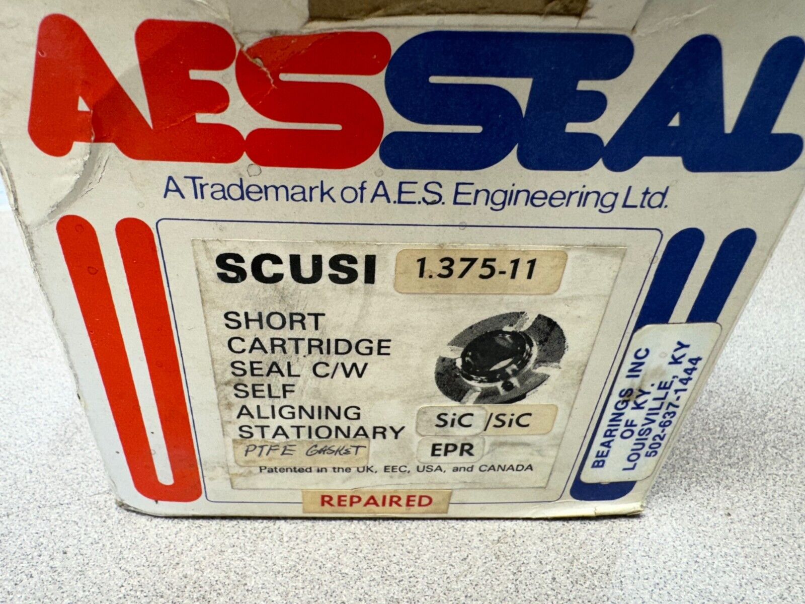 NEW IN BOX AESSEAL MECAHICAL CARTRIDGE SEAL SCUSI 1.375-11