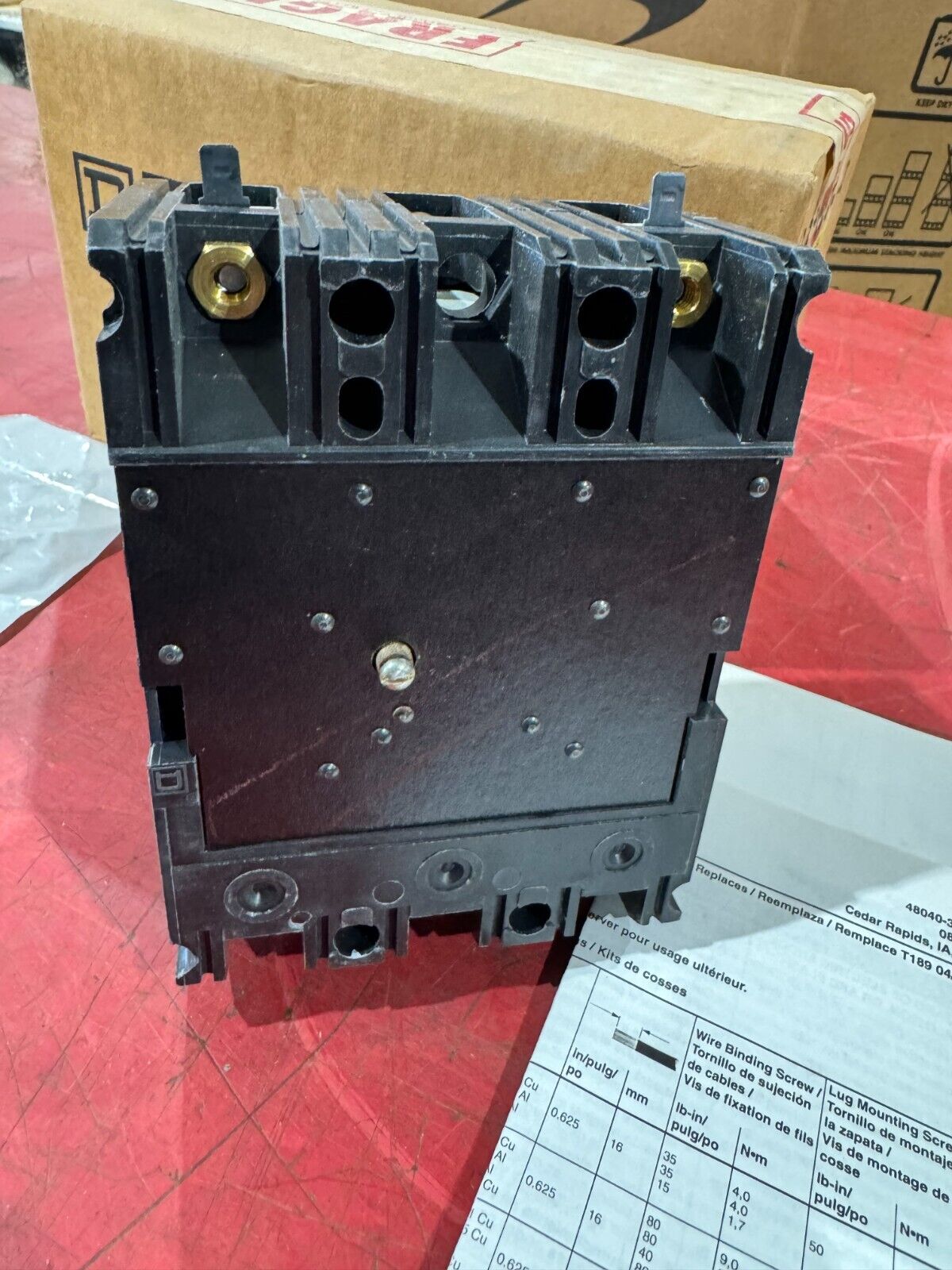 NEW IN BOX SQUARE D CIRCUIT BREAKER 50AMP 2 POLE FAL22050WB8041