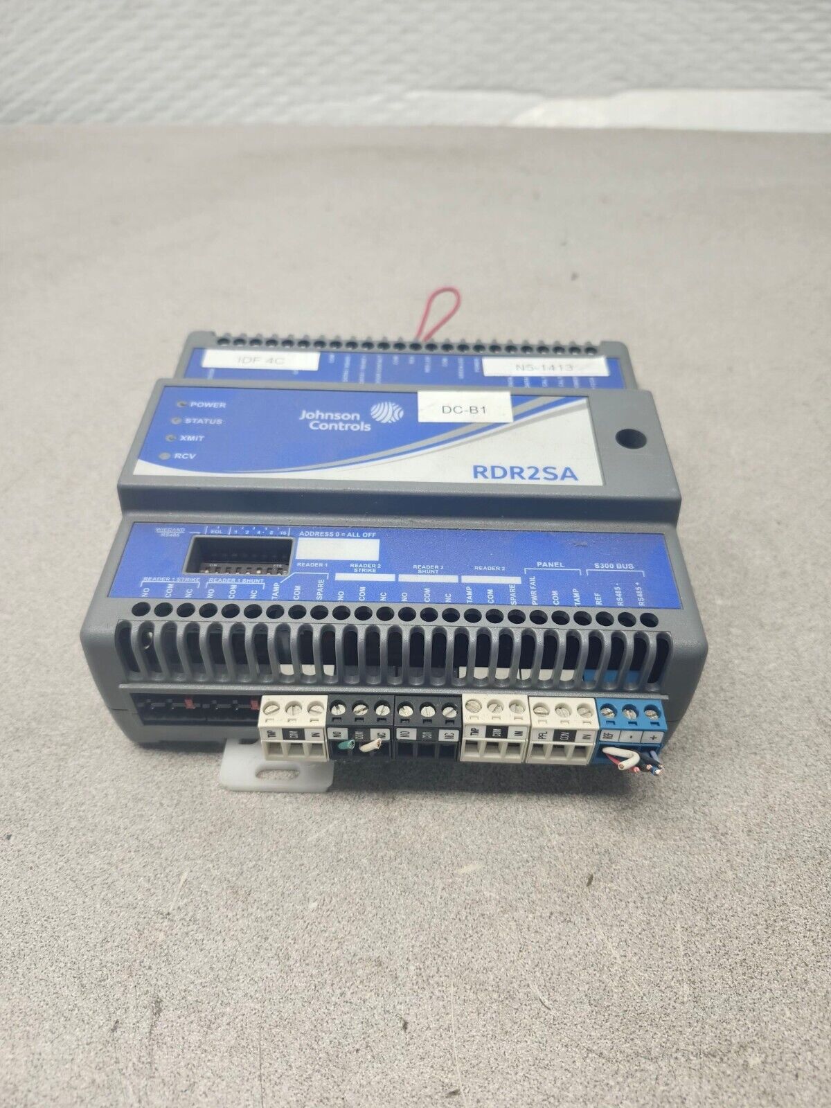 USED NO BOX JOHNSON CONTROL MODULE-  PROVIDES INTERFACE CONTROL S300-DIN-RDR2SA