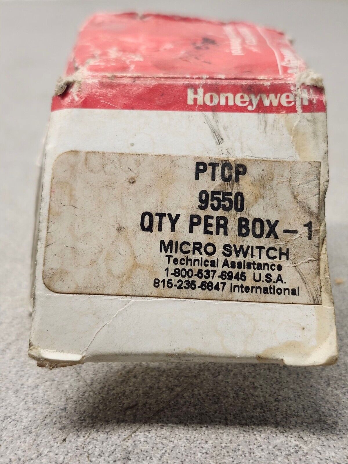 NEW IN BOX HONEYWELL MICRO SWITCH PTCP 9550