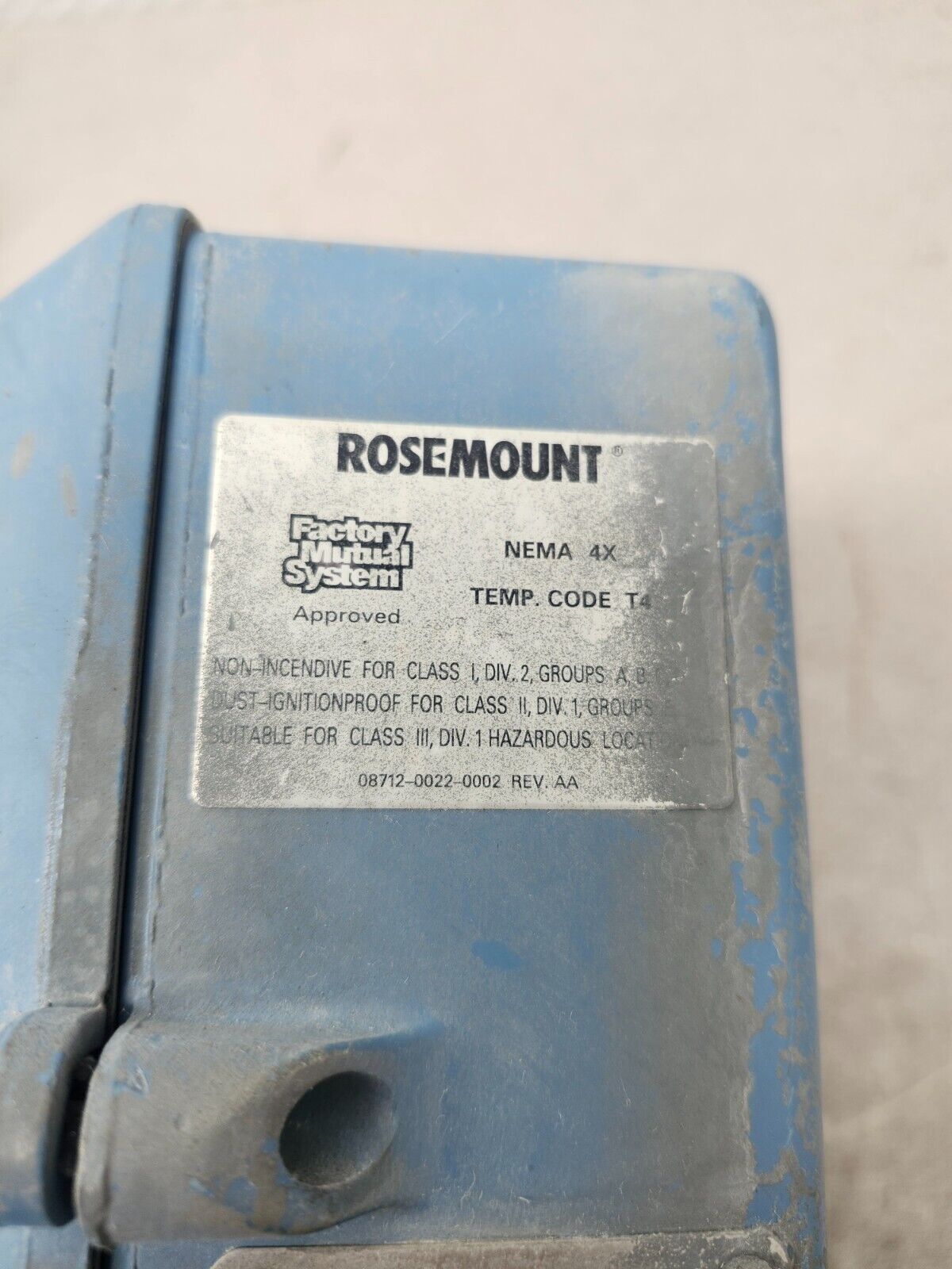 USED ROSEMOUNT MAGNETIC FLOW TRANSMITTER 8712CR12N0F0235