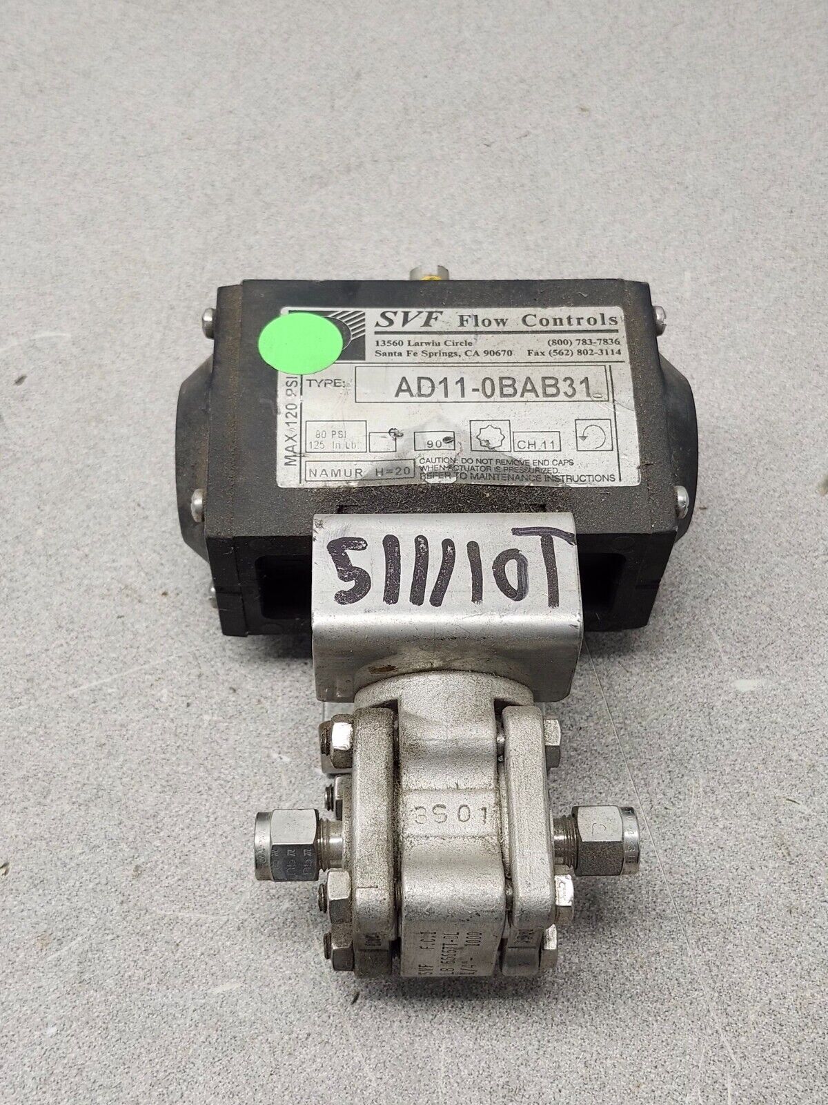 USED SVF Flow Controls — AD11-0BAB31