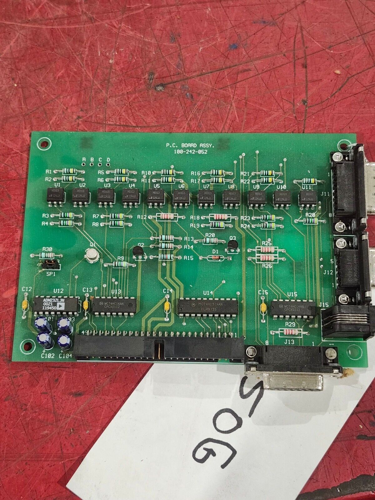 USED BRANSON ELECTRONICS CIRCUIT BOARD 100-242-052