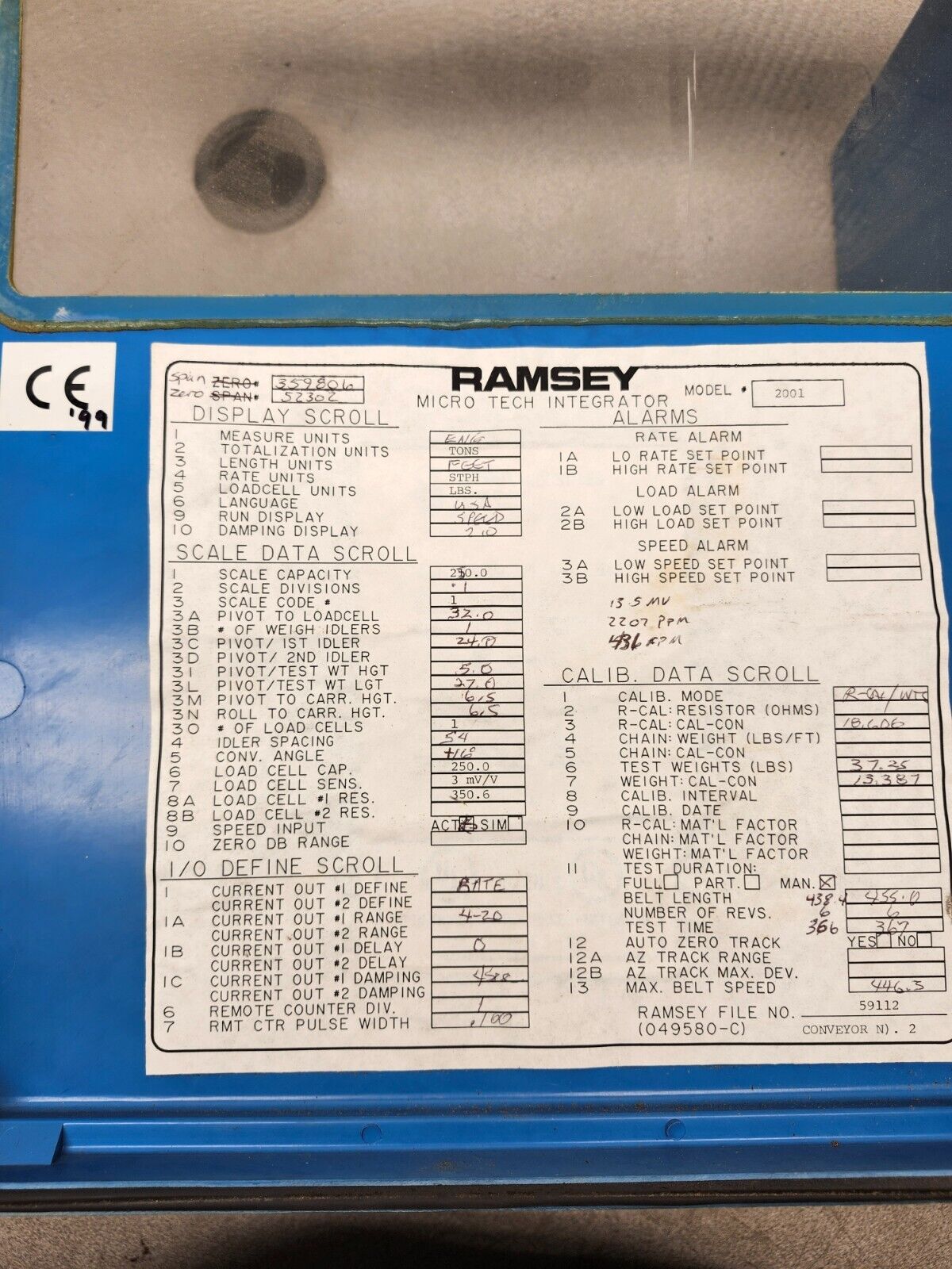 USED Thermo Ramsey Micro-Tech 2000