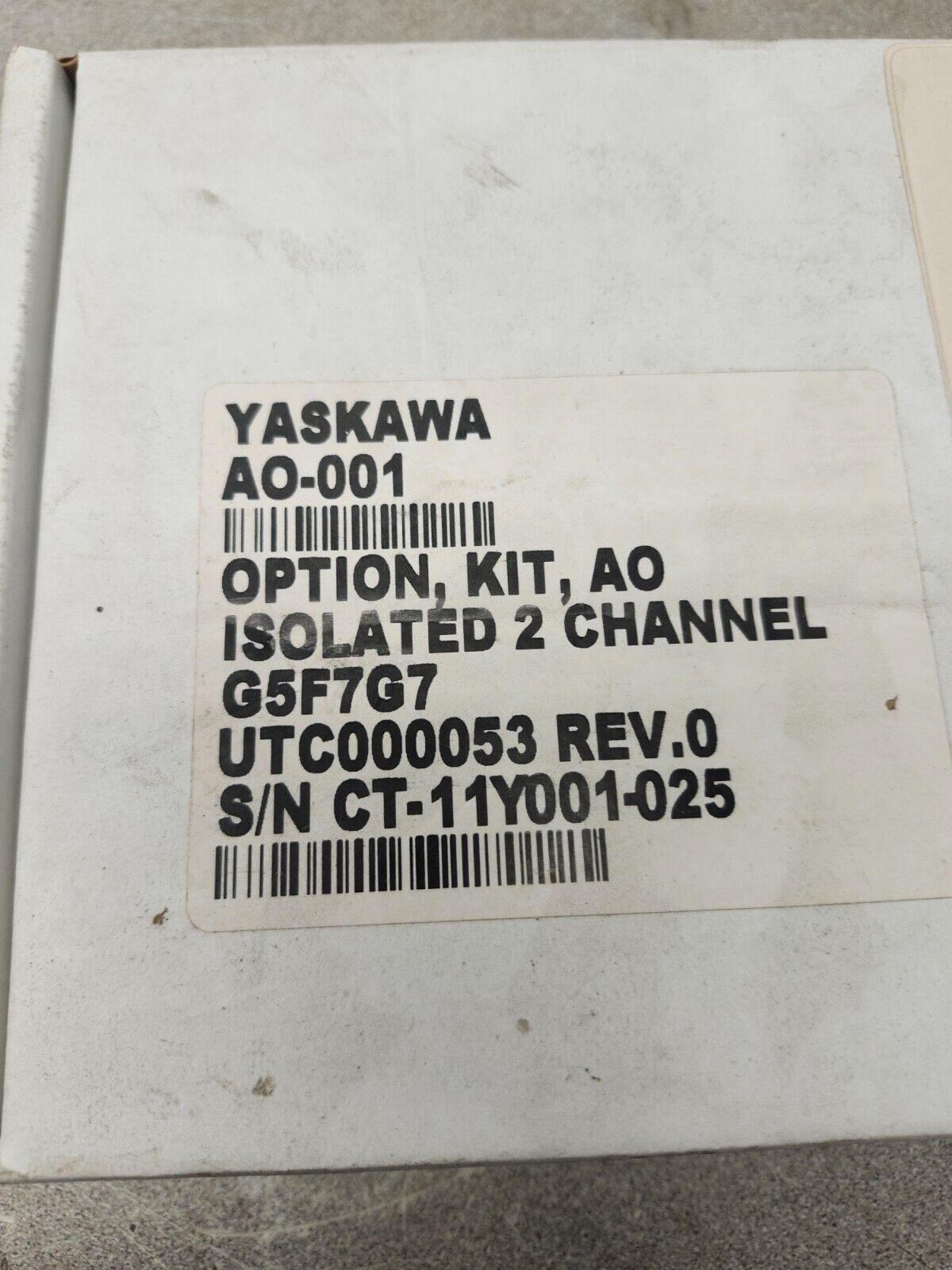 NEW IN BOX YASKAWA DRIVE BOARD AO-001