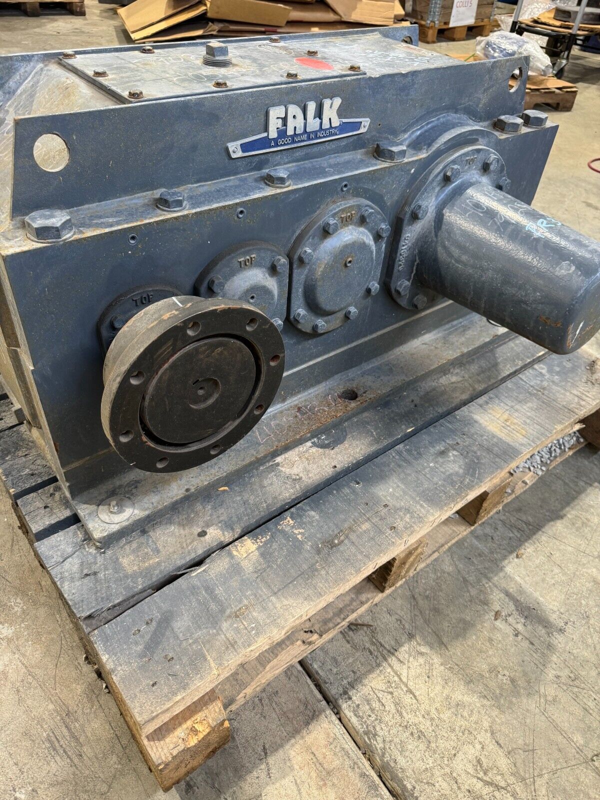 REBUILT FALK ENCLOSED GEAR DRIVE SPEED REDUCER 24.37 RATIO 405A3-AR