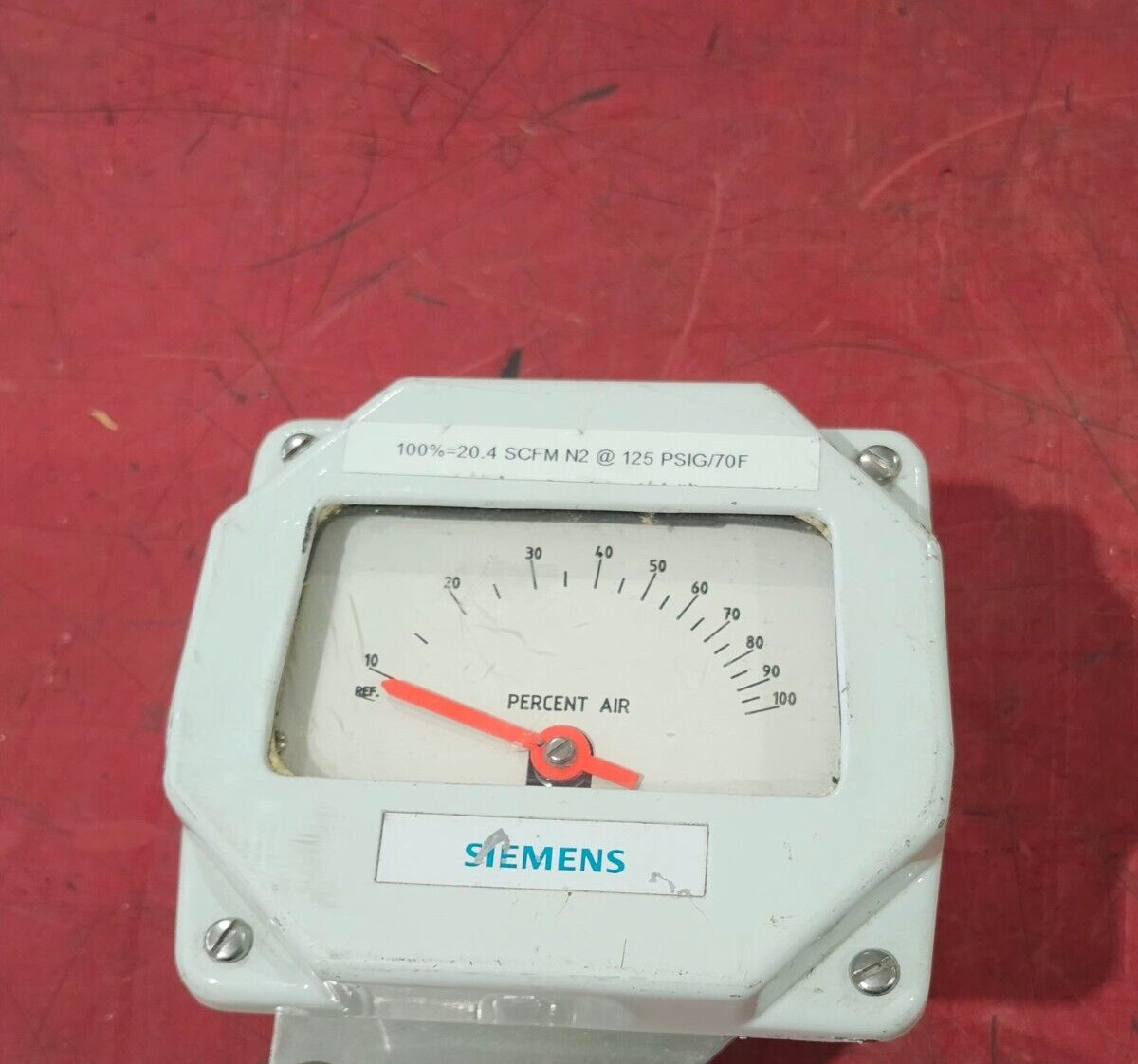 USED SIEMENS FLOW METER 0-100% AIR 5520M02105XDXU