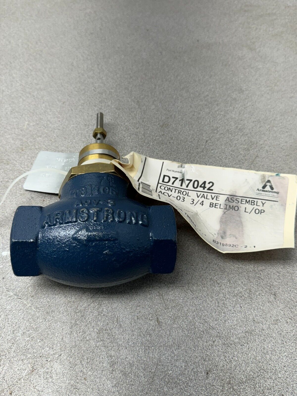 NEW ARMSTRONG 9/16" ORFICE VALVE ACV3BLEM *NO COIL*