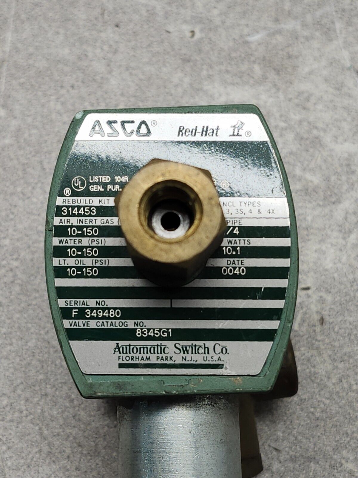 USED ASCO Solenoid Valve 1/4 8345G1