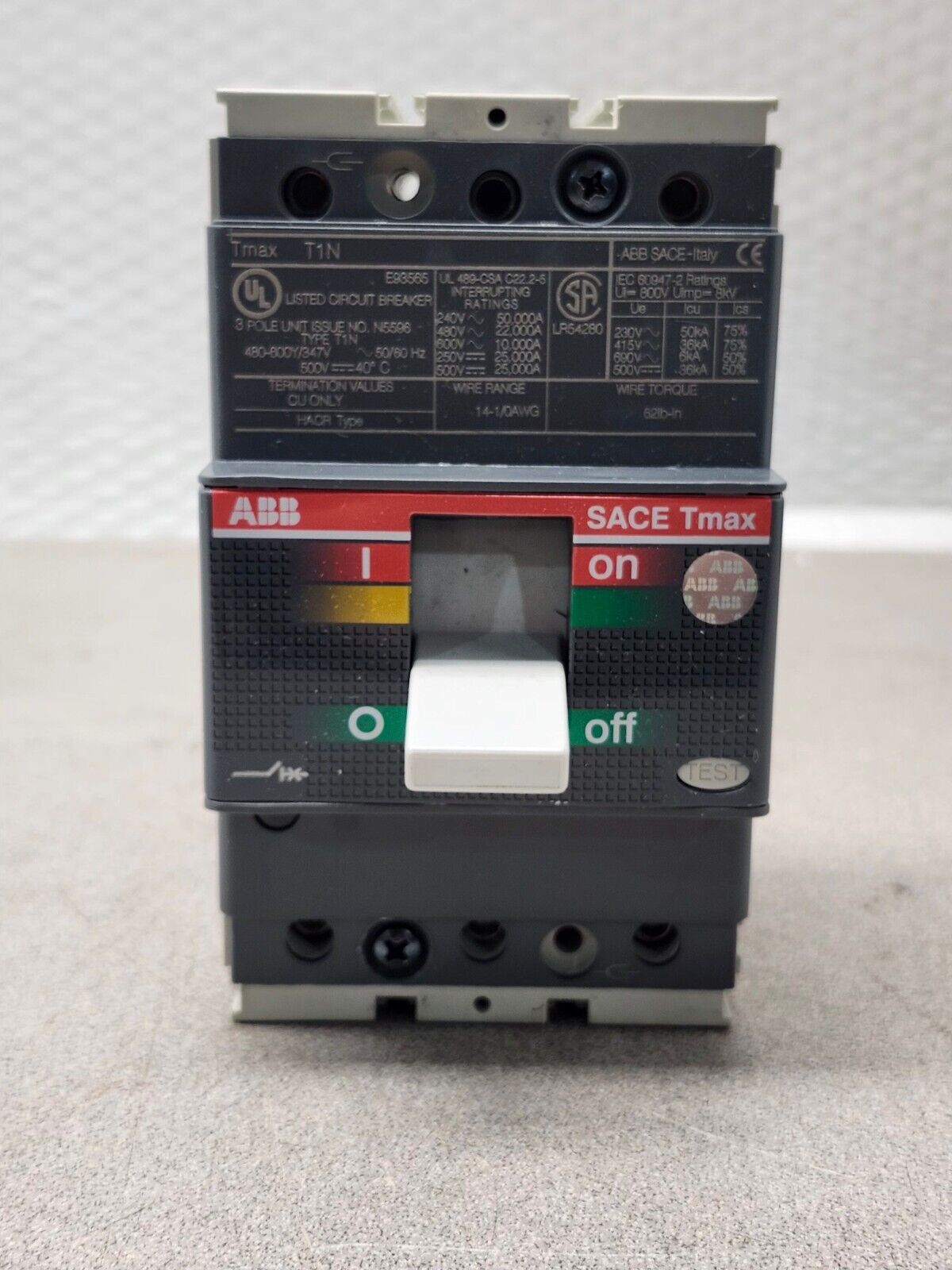 NEW IN BOX ABB CIRCUIT BREAKER T1N020TL