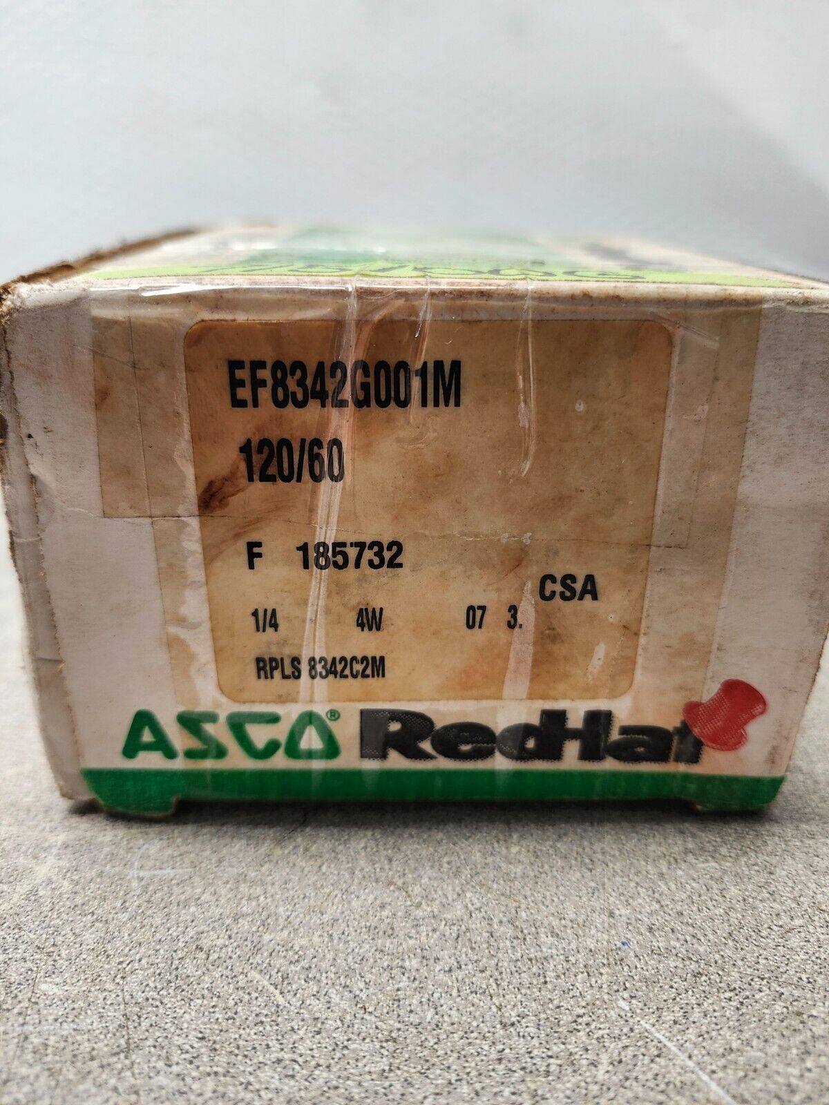 NEW NO BOX Asco Red HAT Solenoid Valve 120V 1/4'' EF8342G001M