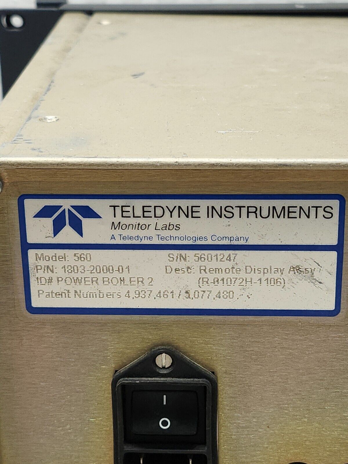 USED Teledyne Instrument Enhanced Remote Panel Model 560