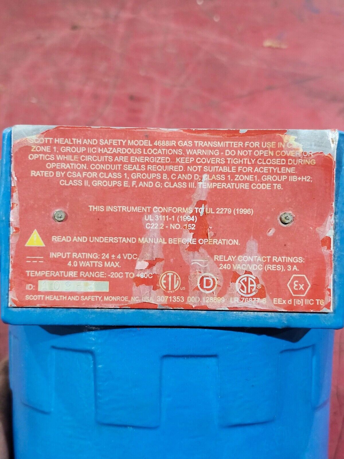 NEW IN PACKAGING SCOTT INSTRUMENTS GAS TRANSMITTER 4600-IR