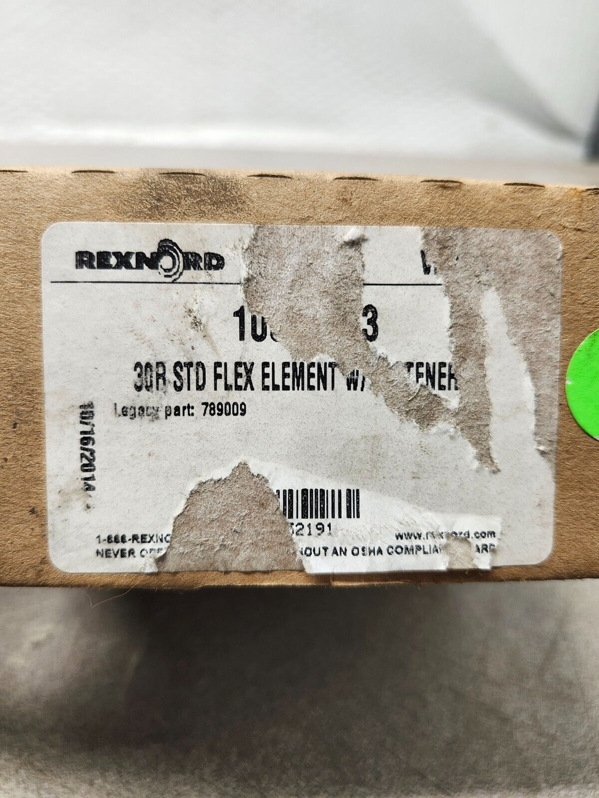 NEW WITH BOX REXNORD FALK 30R STD FLEX ELEMENT W/FASTENERS WRAPFLEX 10057443