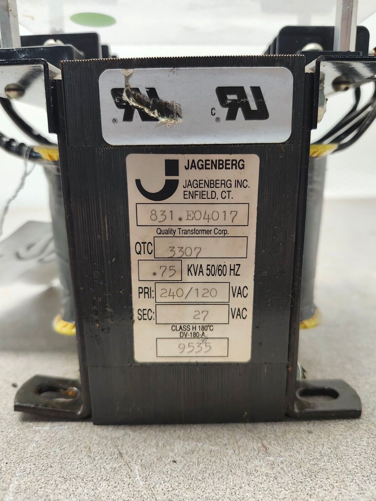 USED JAGENBERG TRANSFORMER 831 E04017 3307 9535