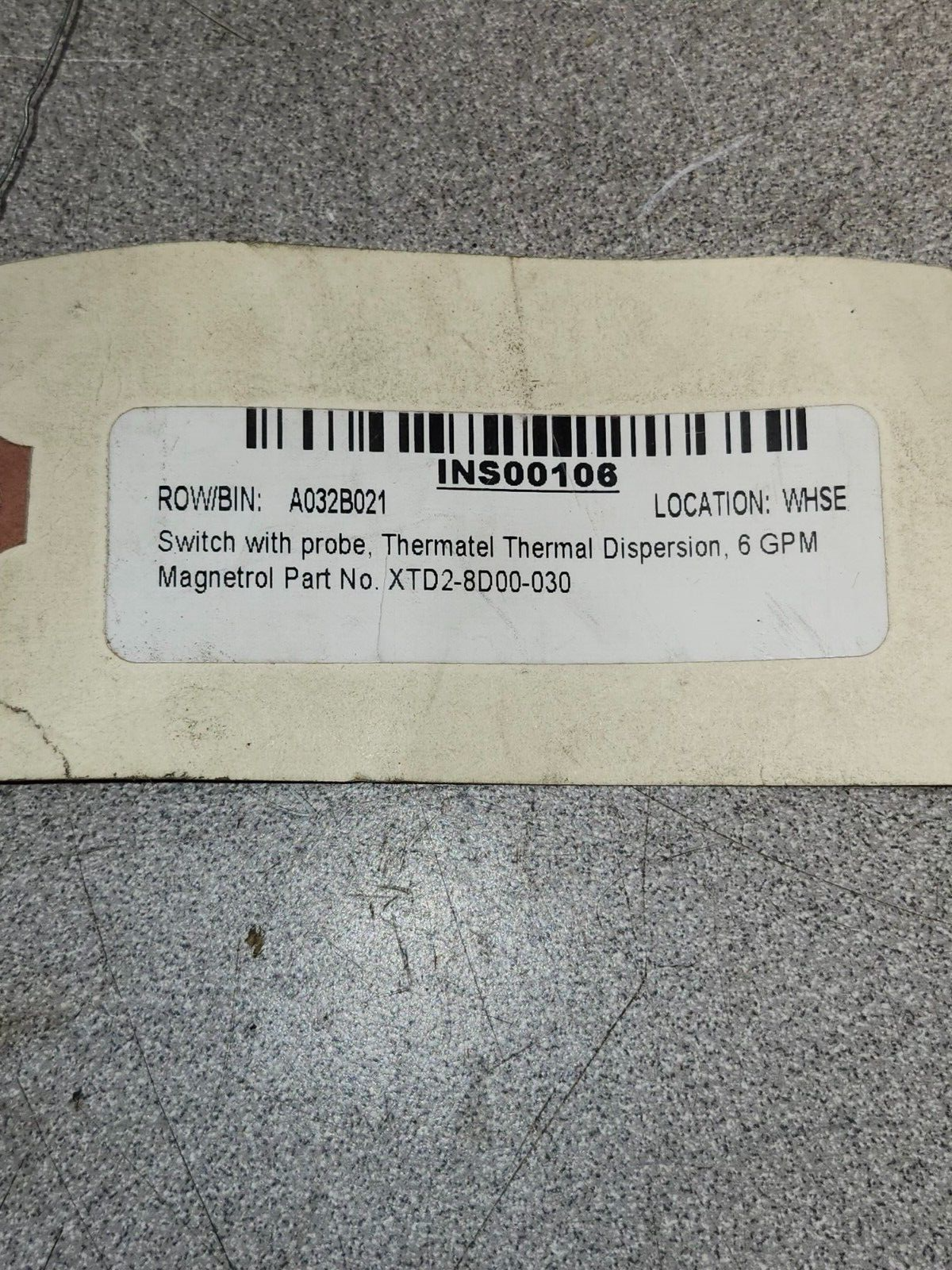 NEW MAGNETROL THERMAL DISPERSION SWITCH XTD2-8D00-030/TEA-A230-006