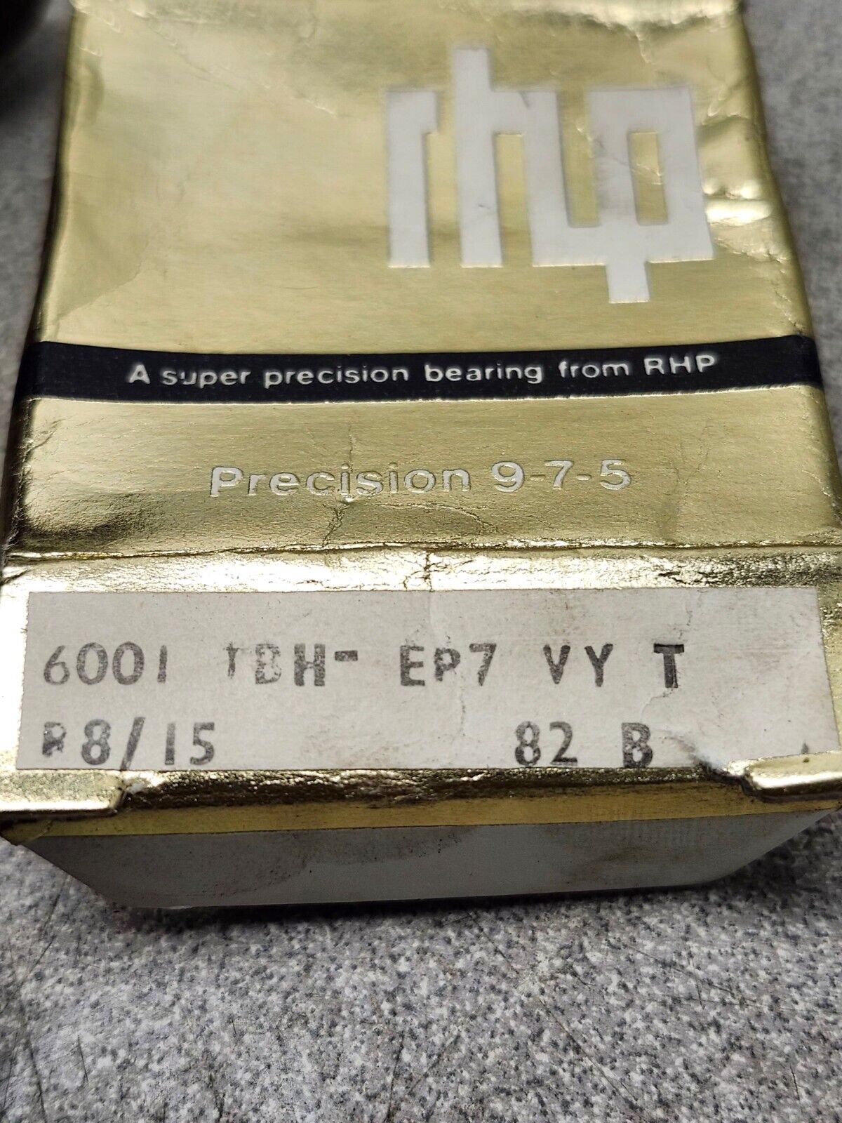 NEW IN BOX RHP BEARING 6001 TBH-EP7 VYT