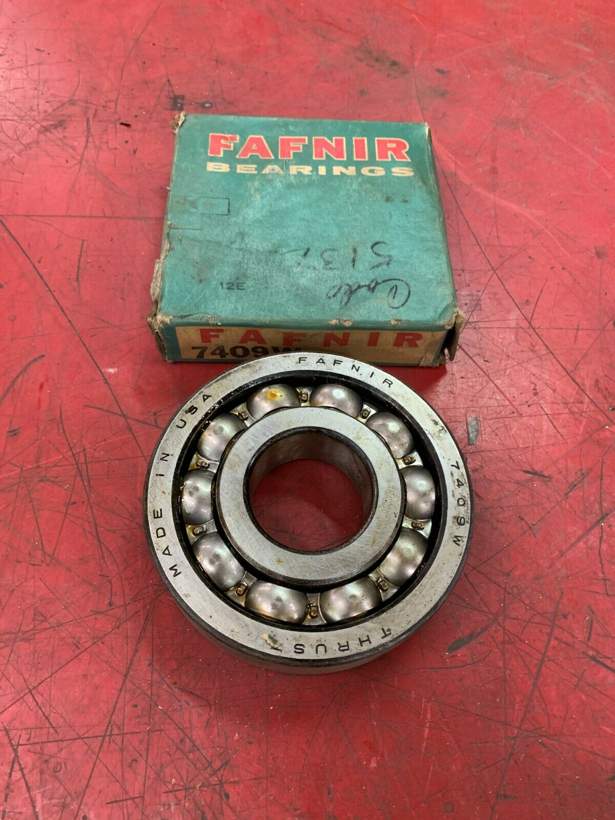 NEW IN BOX FAFNIR ANGULAR CONTACT BALL BEARING 7409W