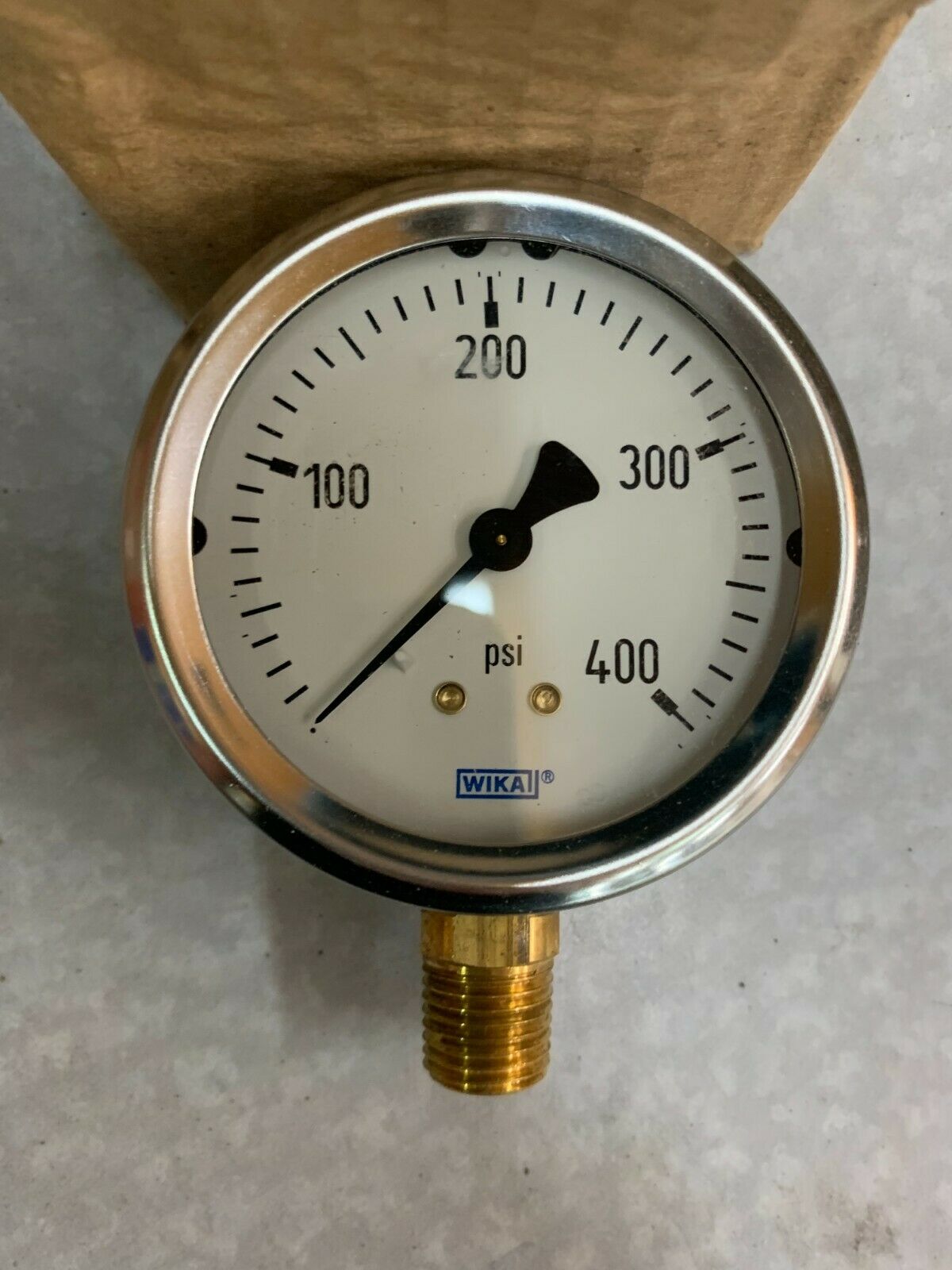 NEW IN BOX WIKA 400 PSI 1/4NPT PRESSURE GAUGE 50379321