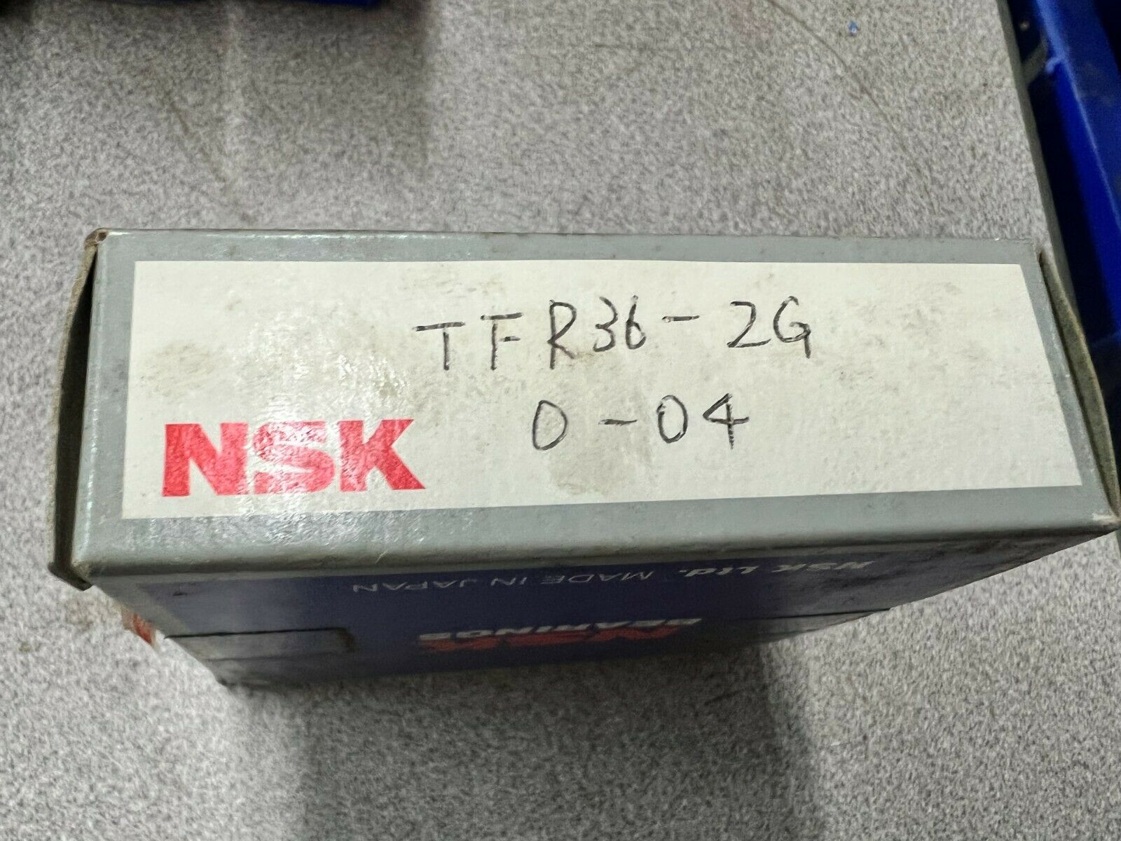 NEW IN BOX NSK 0-04 BEARING WITH RACE TFR36-2G